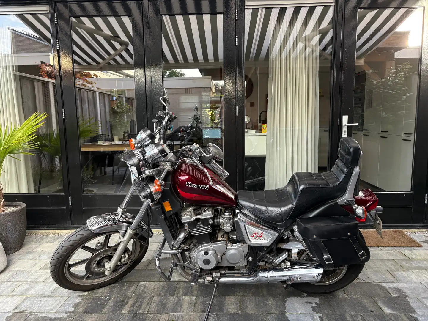 Kawasaki LTD 450 crvena - 1
