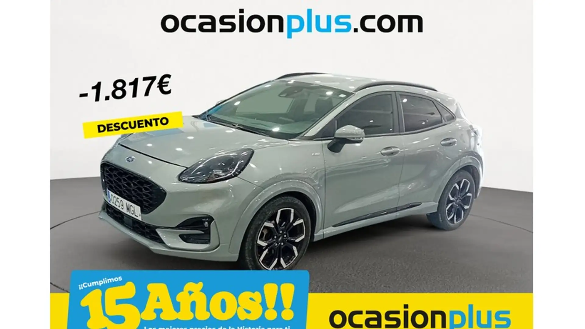 Ford Puma 1.0 EcoBoost MHEV ST-Line X Aut. 125 Argent - 1