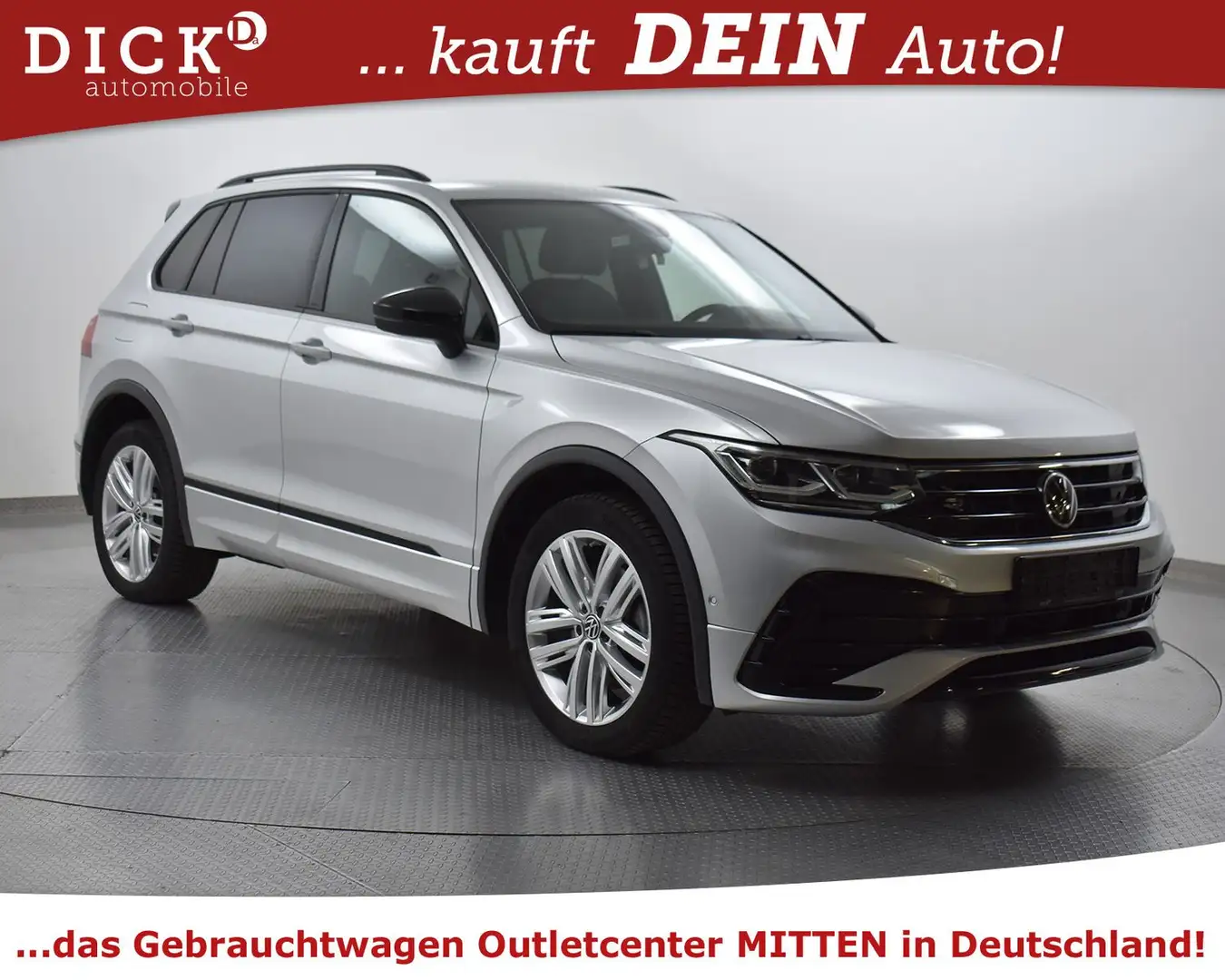 Volkswagen Tiguan 1.4 eHyb 2X R-Line MATRIX+VIRTU+KAMER+AHK Argent - 1