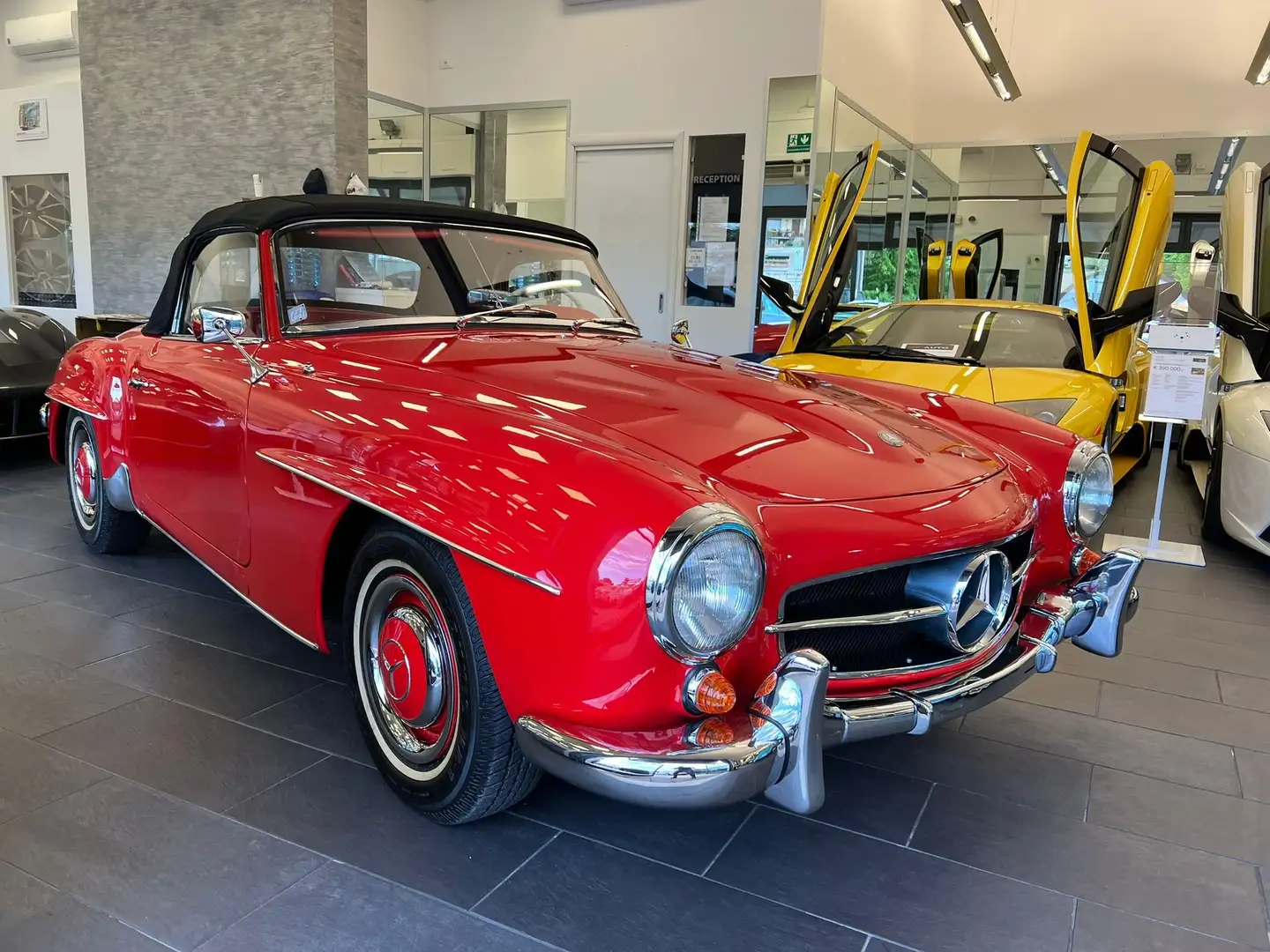 Mercedes-Benz 190 SL PAGODA / COMPLETAMENTE RESTAURATA, ANCHE MOTORE Rosso - 1