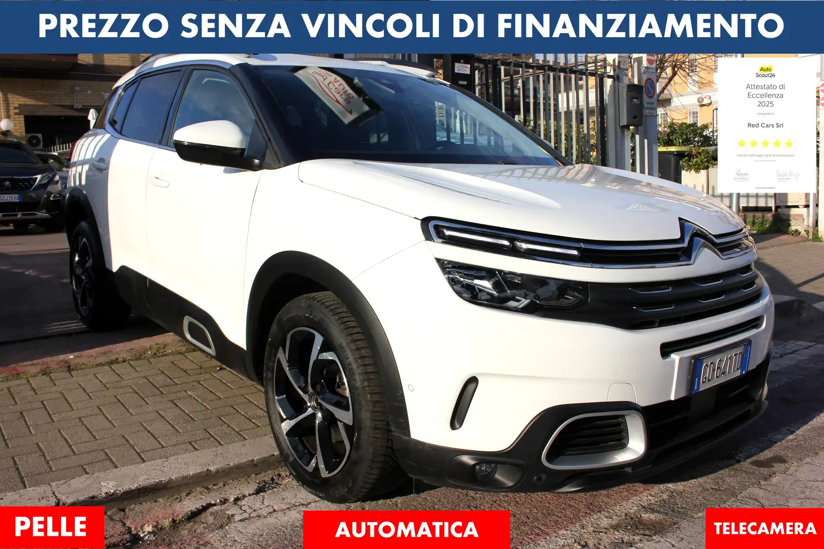 Citroen C5 Aircross 1.5 HDI 131CV AUTOMATICA ALL GRIP *PREZZO VERO* Fehér - 1