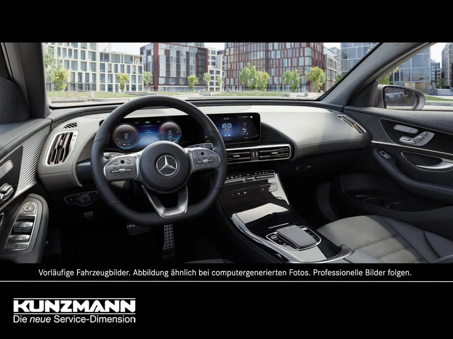 Mercedes-Benz EQC 400 4M AMG Schiebedach Head-Up Distronic 360° Grau - 2