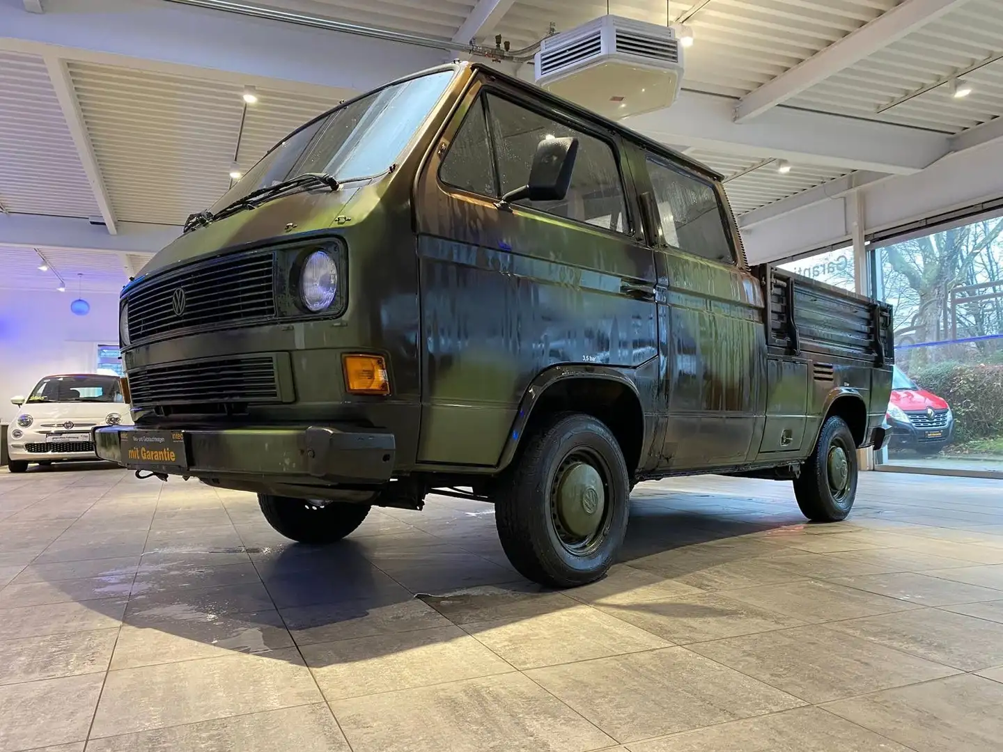 Volkswagen T3 1,7 Diesel Doka 6-Sitzer* Militär Fahrzeug * Vert - 2