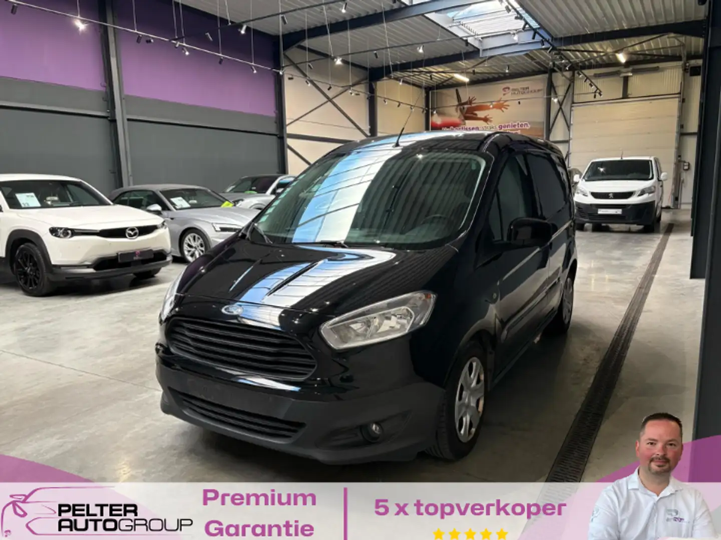 Ford Transit Courier 1.0 Benzine ,Airco, elekt.ruiten,... met lichte... Schwarz - 1