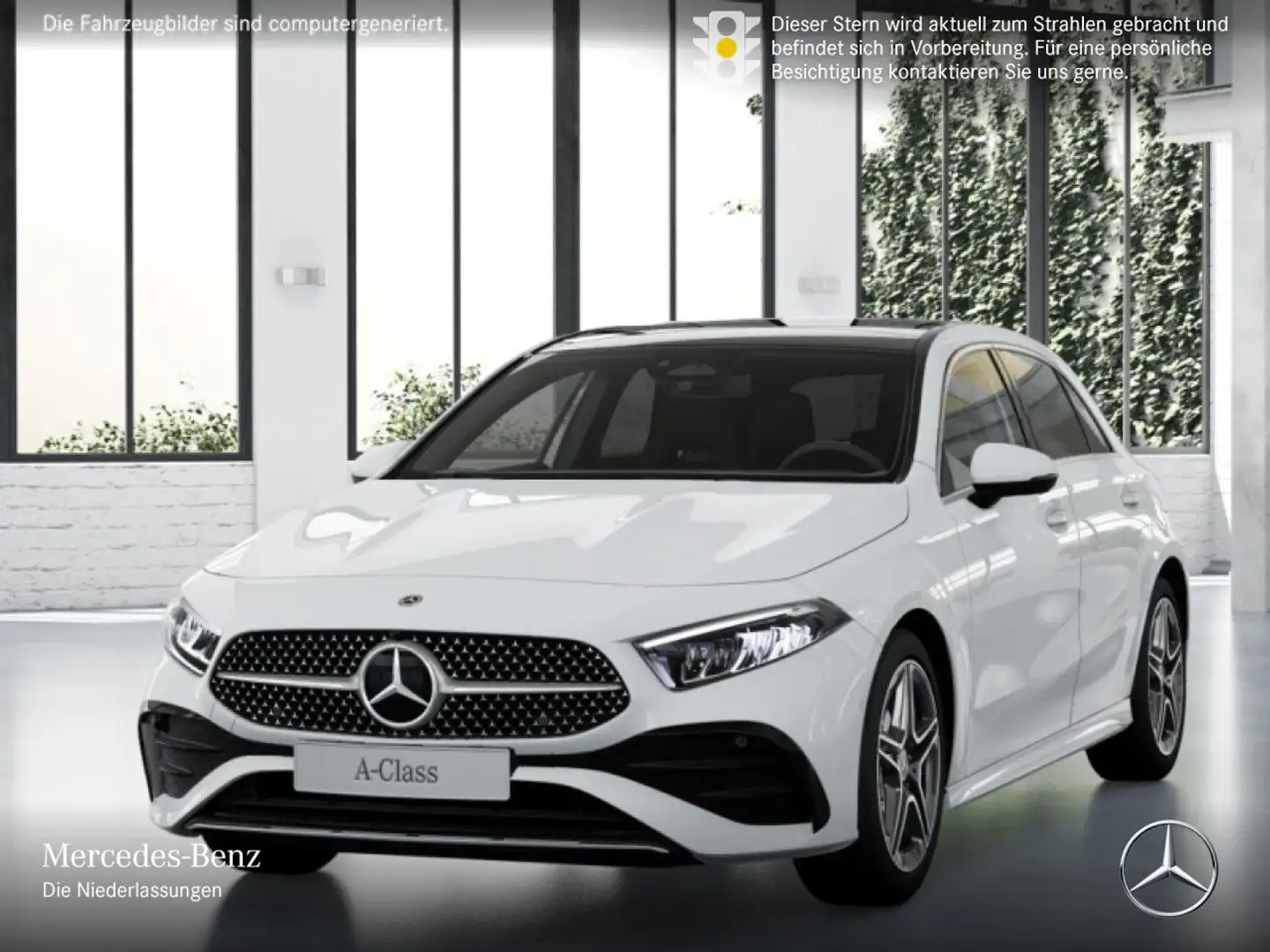 Mercedes-Benz A 200 AMG+PANO+LED+KAMERA+TOTW+KEYLESS+7G Weiß - 2