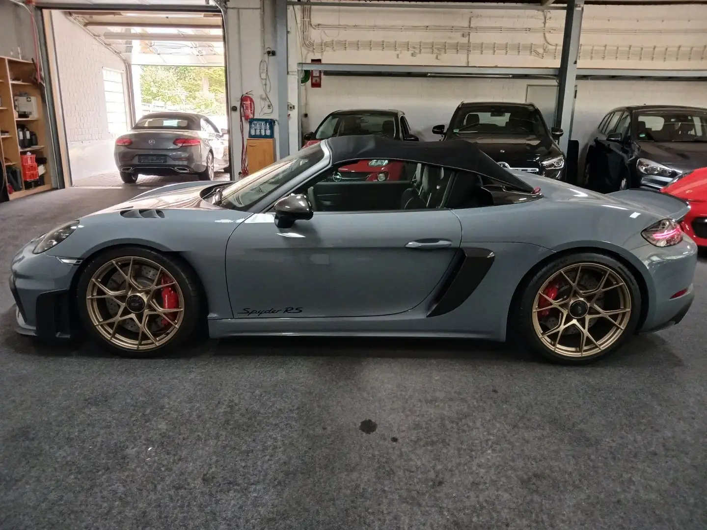 Porsche Boxster 718 Spyder Rs NEUWAGEN ZUSTAND! Grau - 1