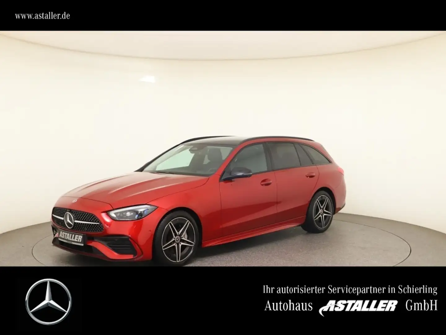 Mercedes-Benz C 300 T 4M AMG Line 2x Night+Pano+360°+MBUX+Navi Rot - 1