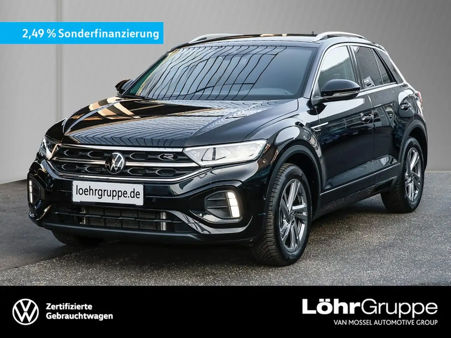 Volkswagen T-Roc 1.5 TSI DSG R-Line AHK/Navi/RFK Schwarz - 1
