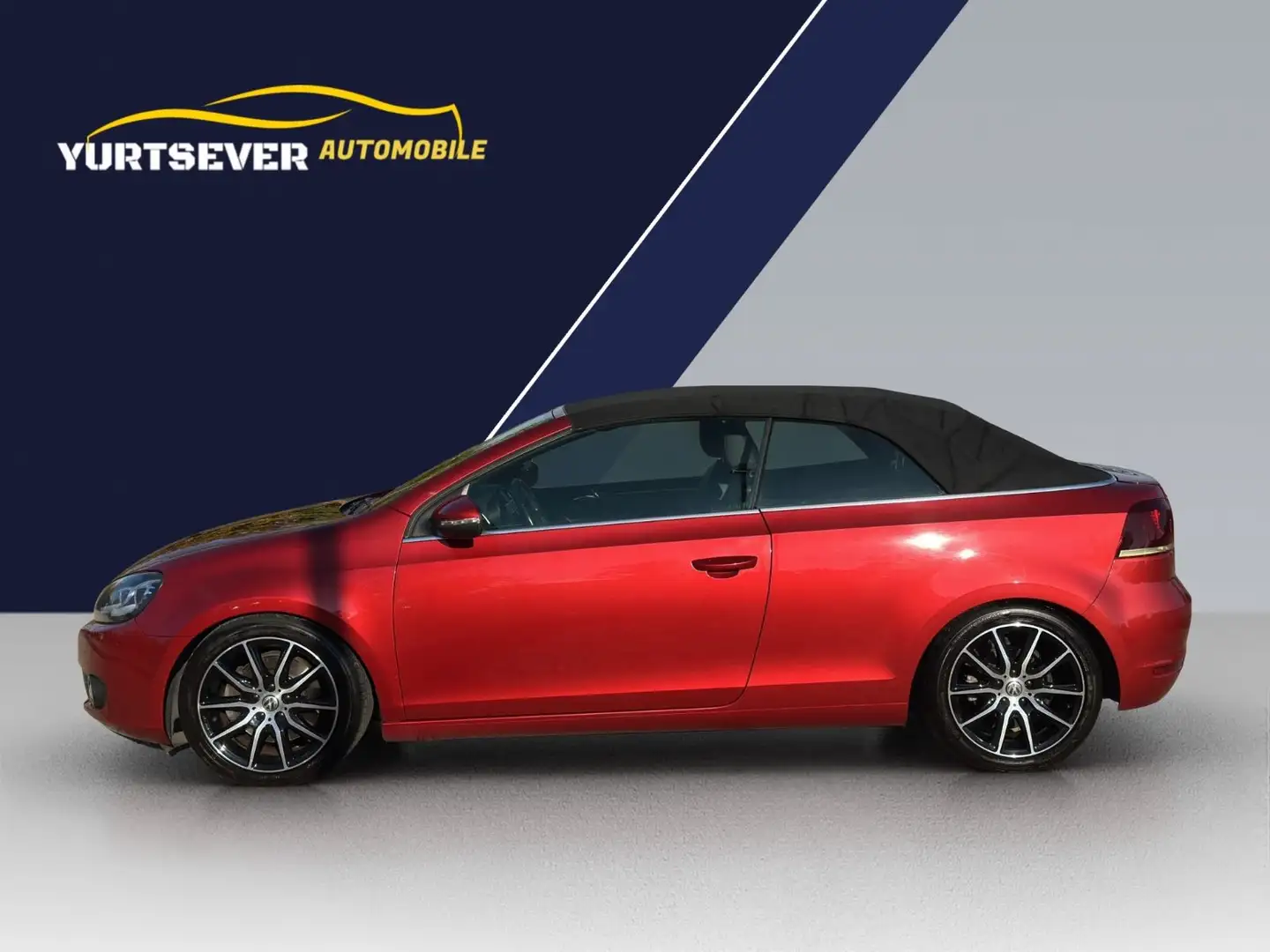 Volkswagen Golf VI Cabriolet*LEDER*NAV*IKLIMA*TEMP*ALU*SITZ Rojo - 2