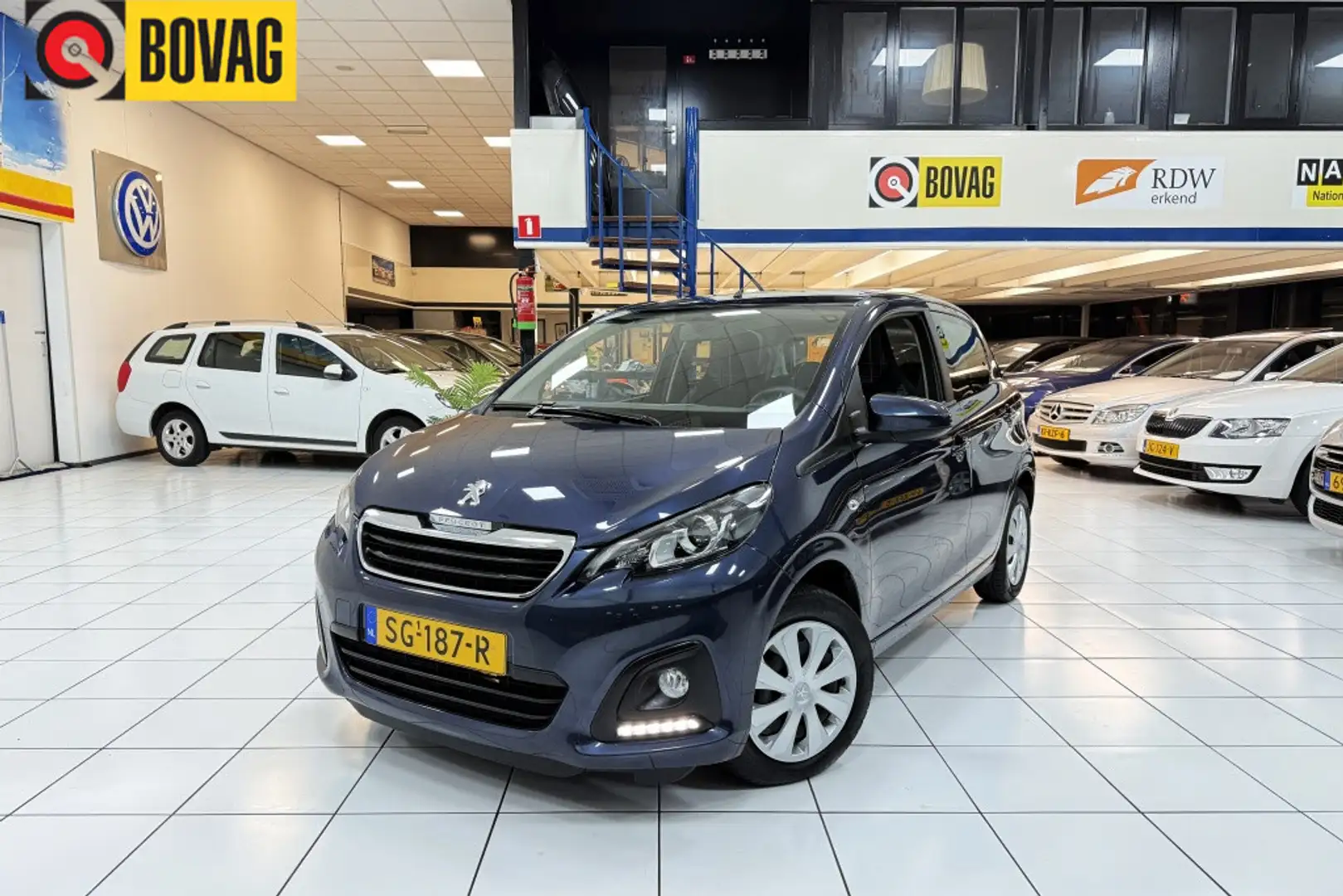 Peugeot 108 1.0 e-VTi Active Airco Bovag Garantie Blau - 1