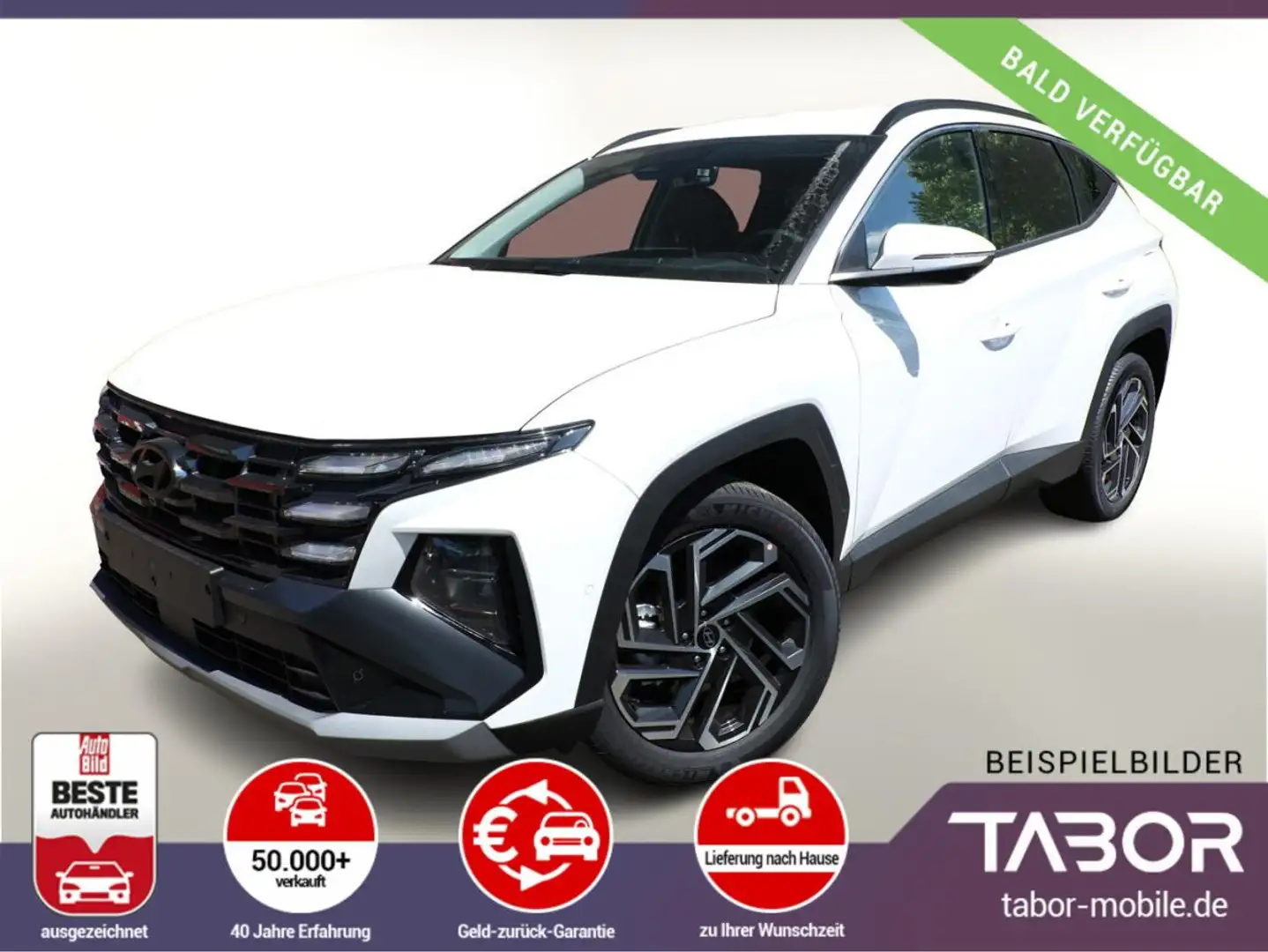 Hyundai TUCSON 1.6 HEV 215 N Line Matrix SitzP AssistP Weiß - 1