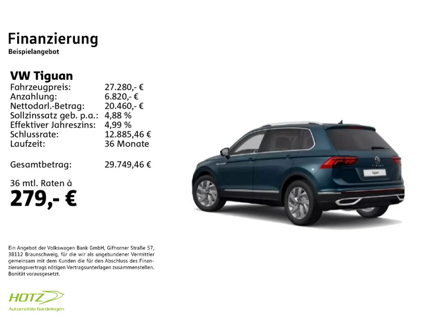 Volkswagen Tiguan 2.0 TDI DSG Elegance AHK/PANO/REARCAM Bleu - 2