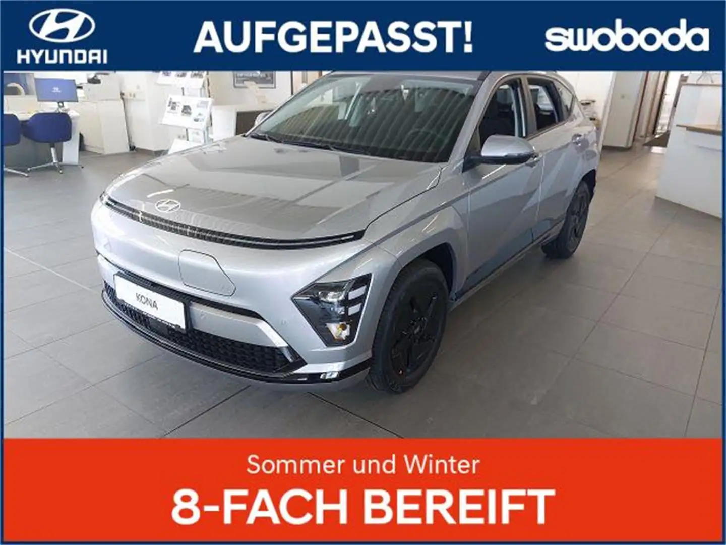 Hyundai KONA EV (SX2) Smart Line 48,6 kWh k7es1-P20/21-O20 Silber - 1