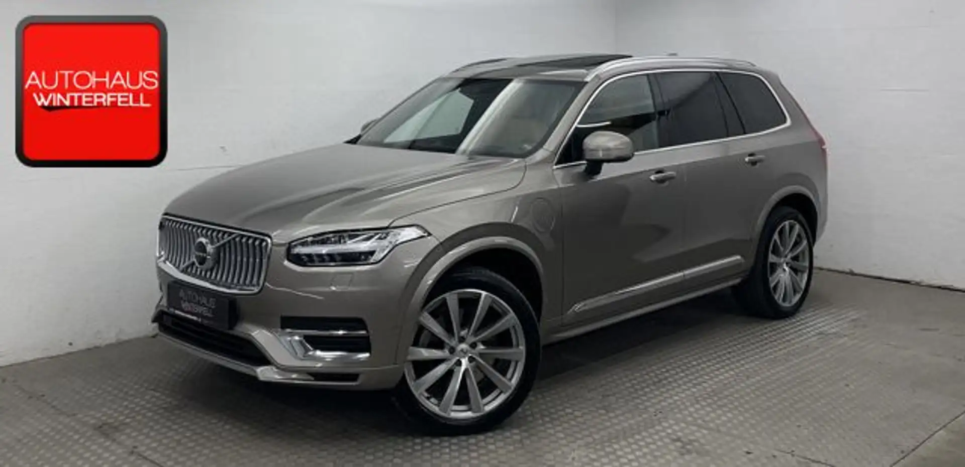 Volvo XC90 T8 PLUS BRIGHT RECH AWD 7SITZ+PANO+AHK+B&W+ Gris - 1