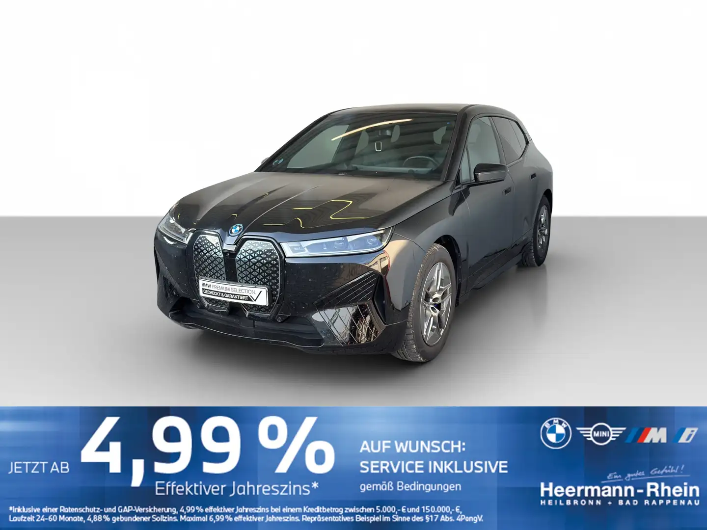 BMW iX xDrive50 Sportpaket LiveCock.Glasd.AHK.Laserl Schwarz - 2