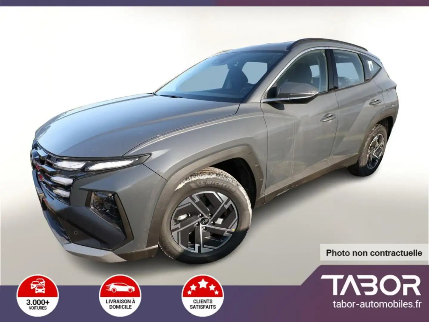 Hyundai TUCSON 1.6 HEV 215 N Line Matrix cam Rouge - 1
