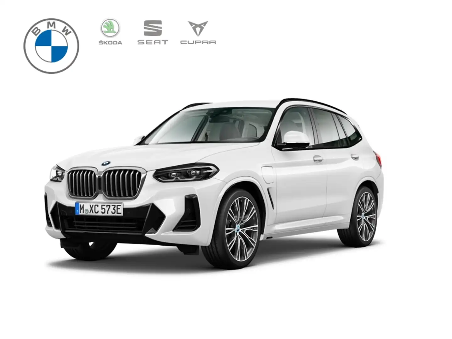 BMW X3 30e M Sport xDrive +AHK+360°KAMERA+HUD+Park-Assist Weiß - 1