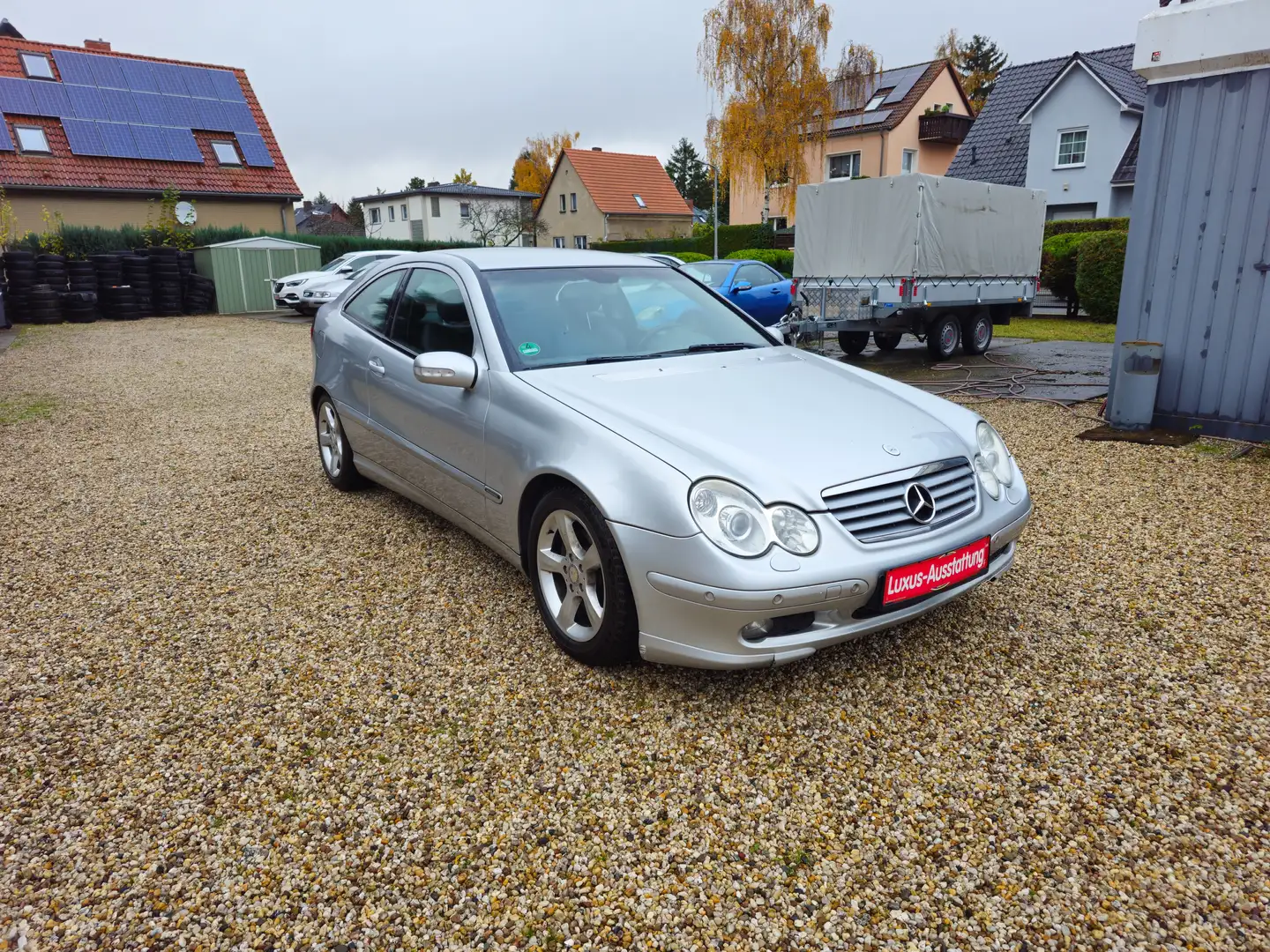 Mercedes-Benz C 220 CDI Sportcoupe*Autom*Leder*Xenon*PDC*Sitzh.* Silber - 1