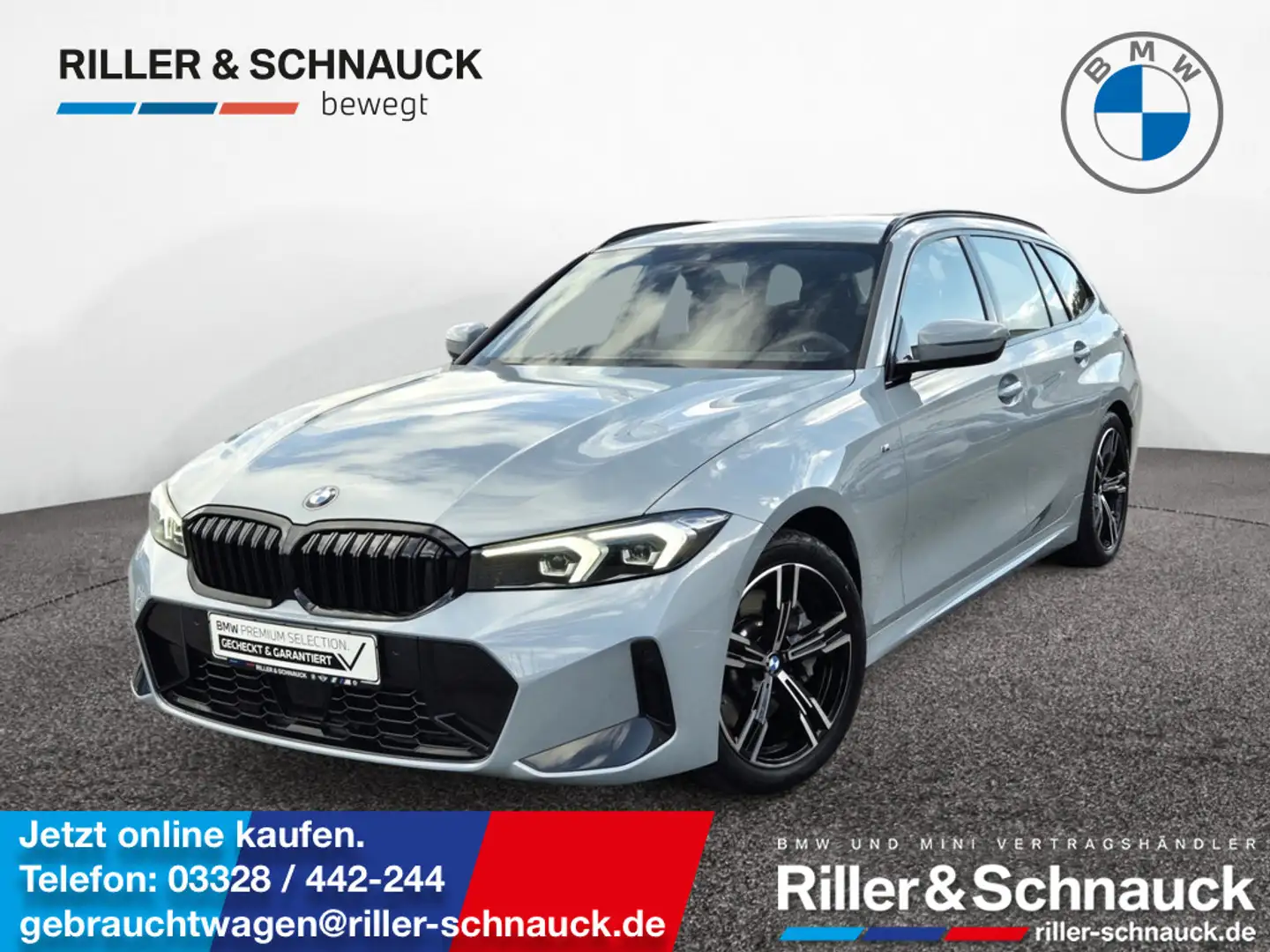 BMW 330 i Touring xDrive M Sport ACC+KAM+LED+NAVI+ Grau - 1