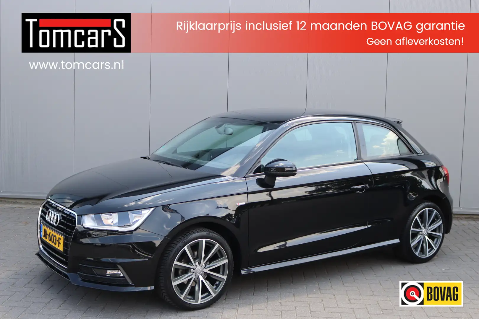 Audi A1 1.0 TFSI 96PK Automaat Sport S-Line Navigatie/Lede Zwart - 1