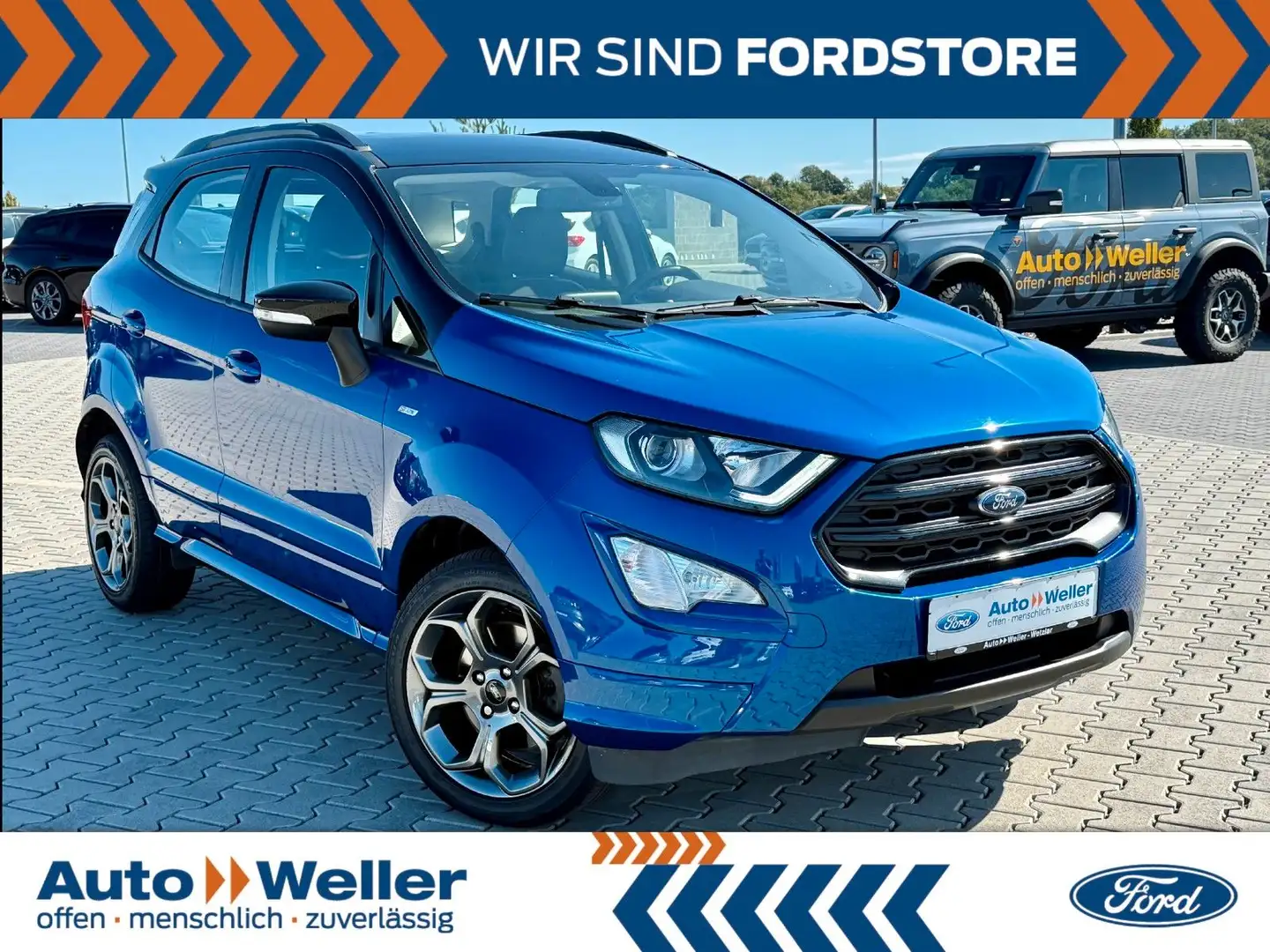Ford EcoSport ST-Line 1.0 EcoBoost AHK Schiebedach Blau - 1