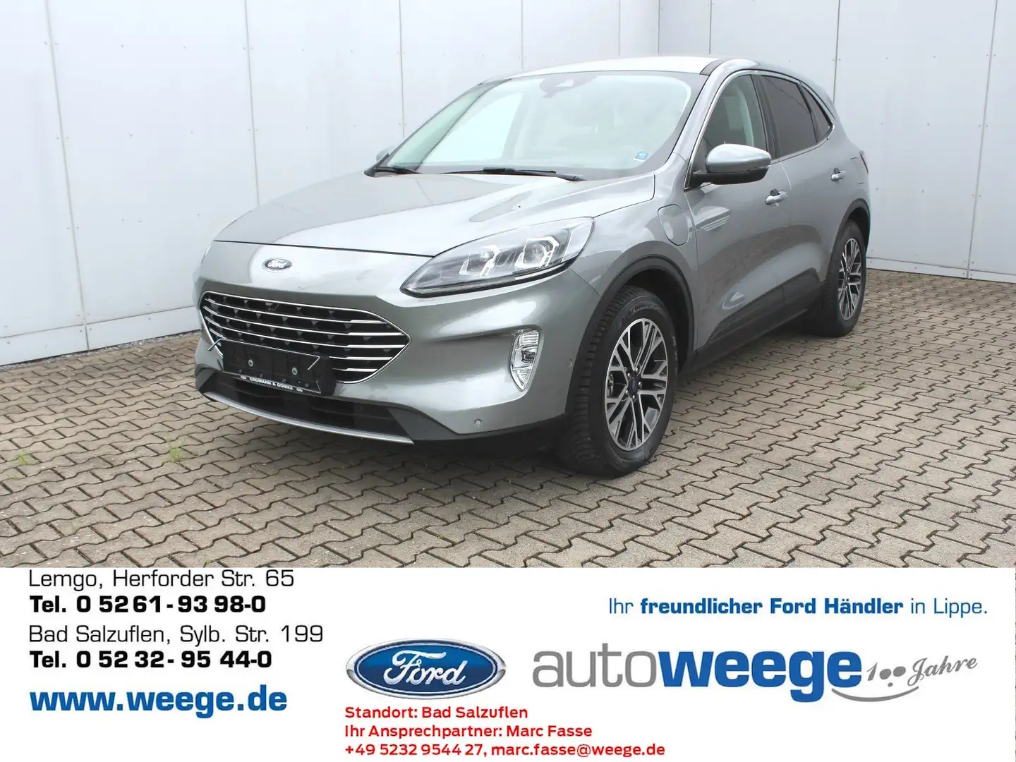 Ford Kuga Plug-In Hybrid Titanium 2,5 Duratec Argento - 1