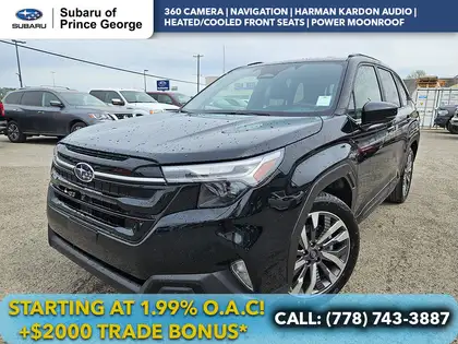 Black 2026 Subaru Forester Premier Crossover AWD SUV / Crossover All-Wheel Drive Continuously Variable Transmission
