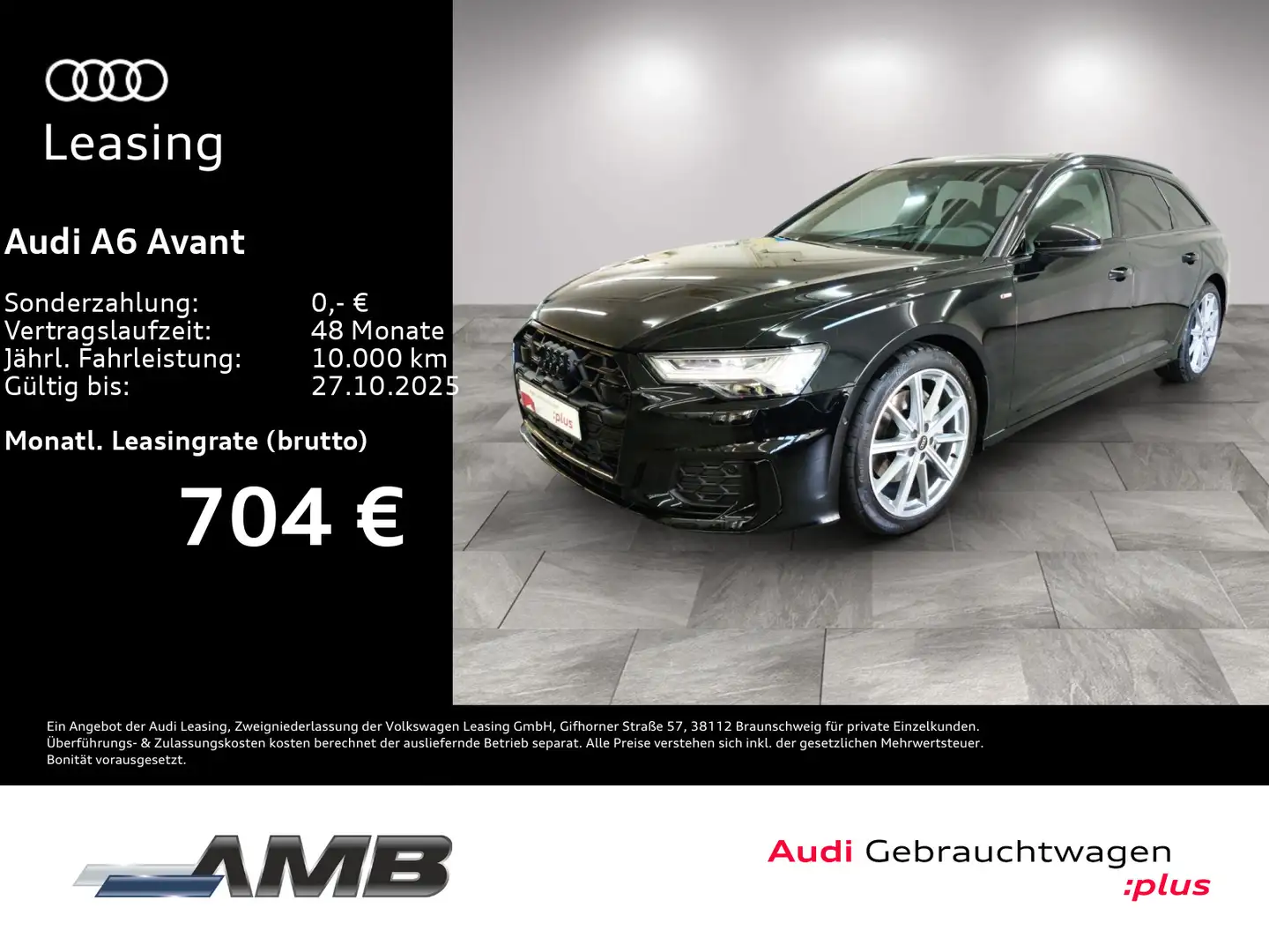 Audi A6 S line 50 TDI AHK/HD-Matrix/Pano/11.29G Schwarz - 1