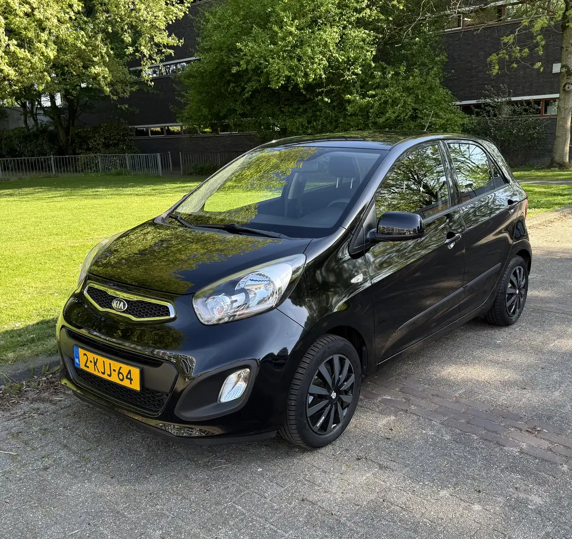 Kia Picanto 1.2 CVVT Comfort AUTOMAAT AIRCO 36.000 KM Zwart - 1