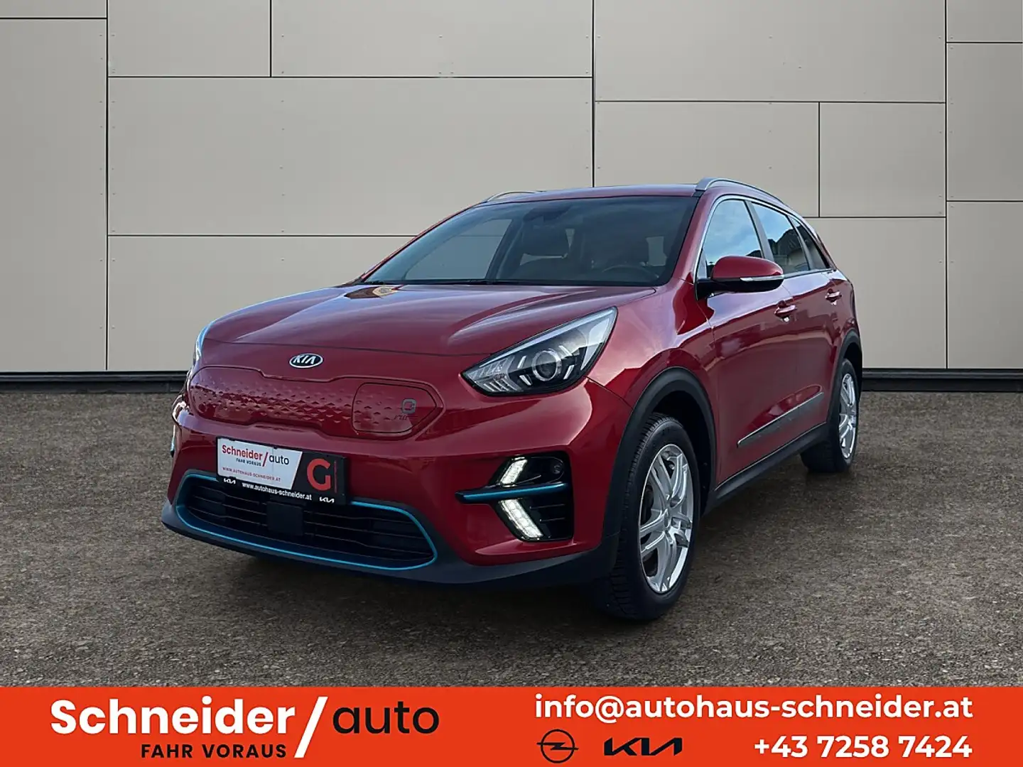 Kia e-Niro Niro EV 64kWh long Range Silber Aut. Rot - 1