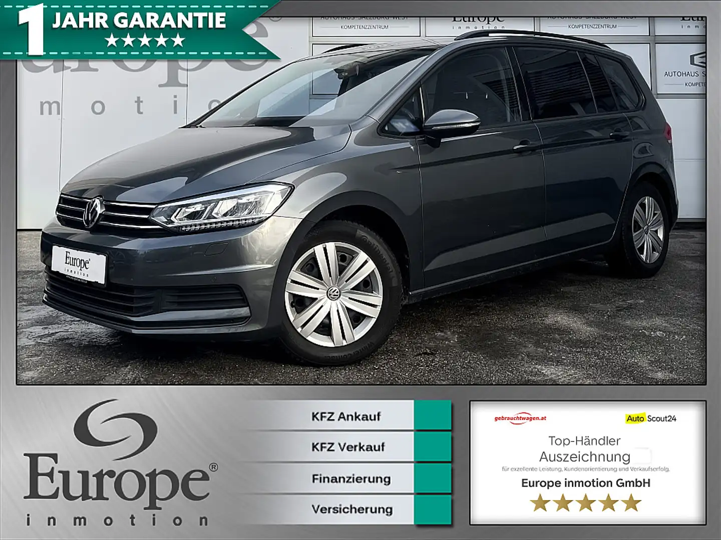 Volkswagen Touran Comfortline 1,6 TDI /ACC/Navi/Kamera/Bluetooth Grau - 1