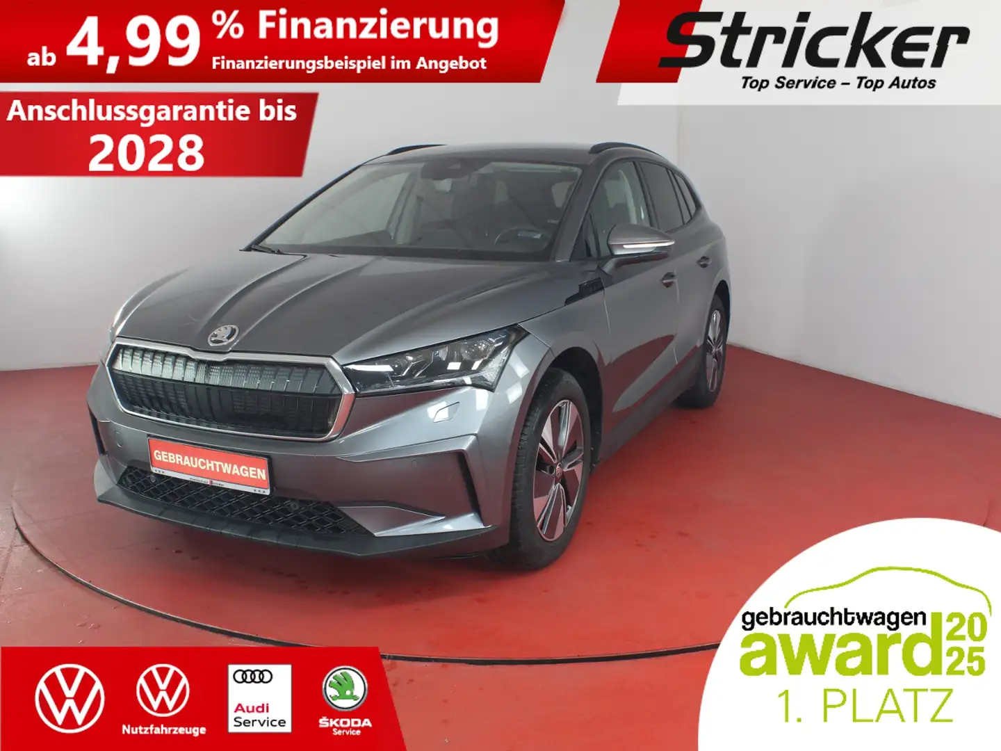 Skoda Enyaq IV 60 132/58 284,-ohne Anzahlung Navi Kamera Grau - 2