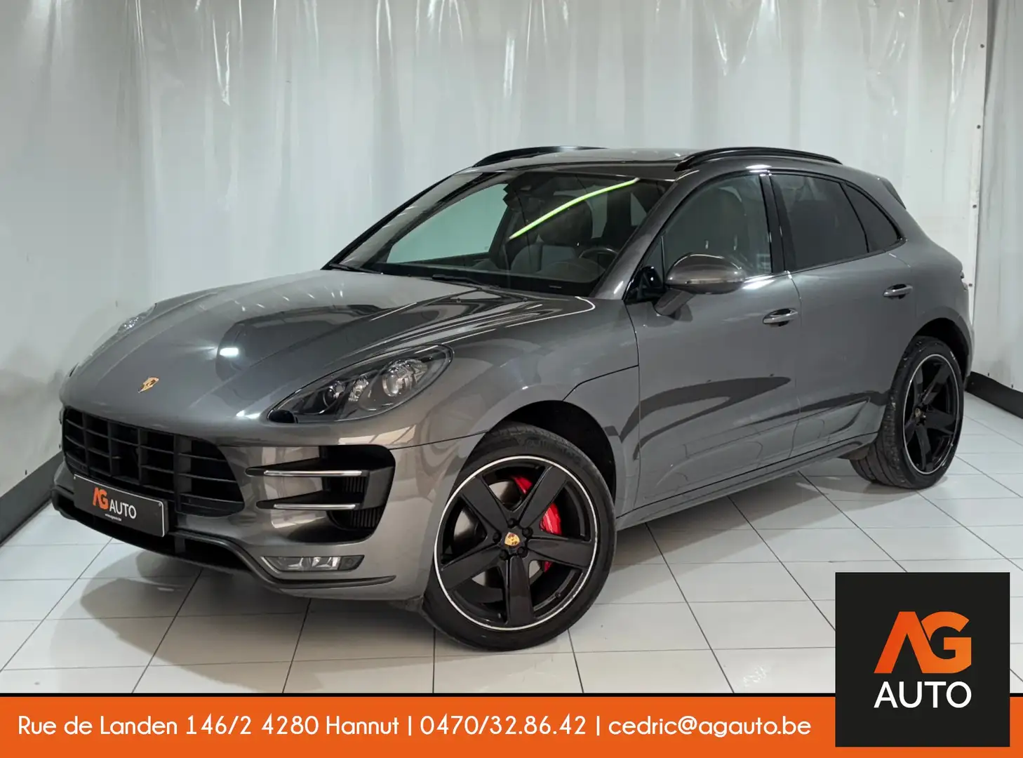 Porsche Macan Turbo * Xénon * SportChrono * Pano * Keyless Gris - 1