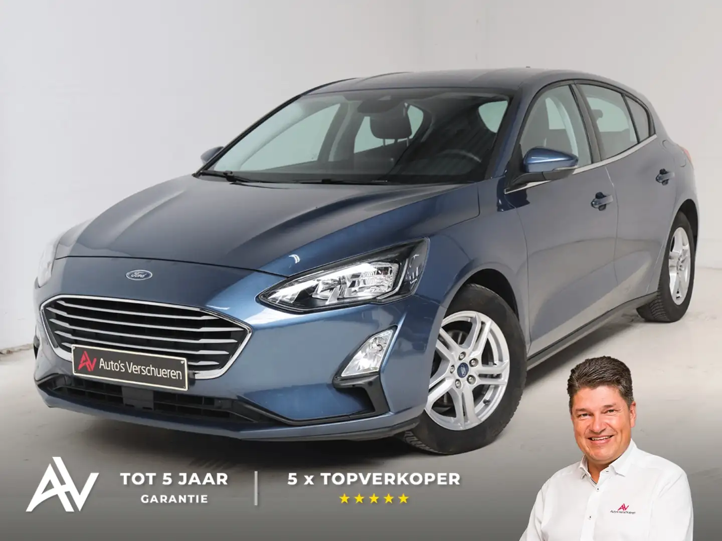 Ford Focus 1.0 Ecoboost Connected ** Navi/Carplay | PDC | DAB Blauw - 1