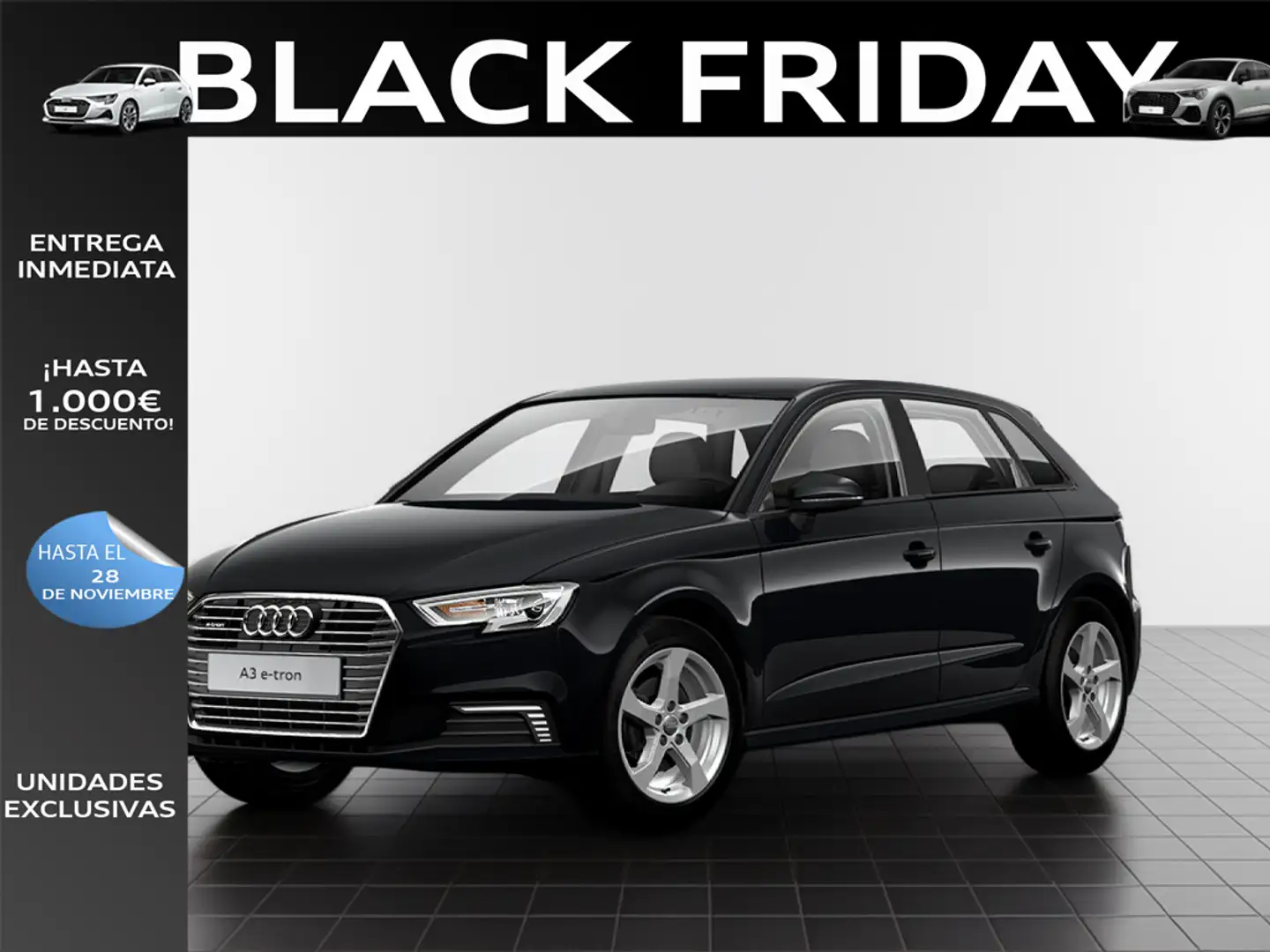 Audi A3 Sportback 40 e-tron S line S tronic Negro - 1