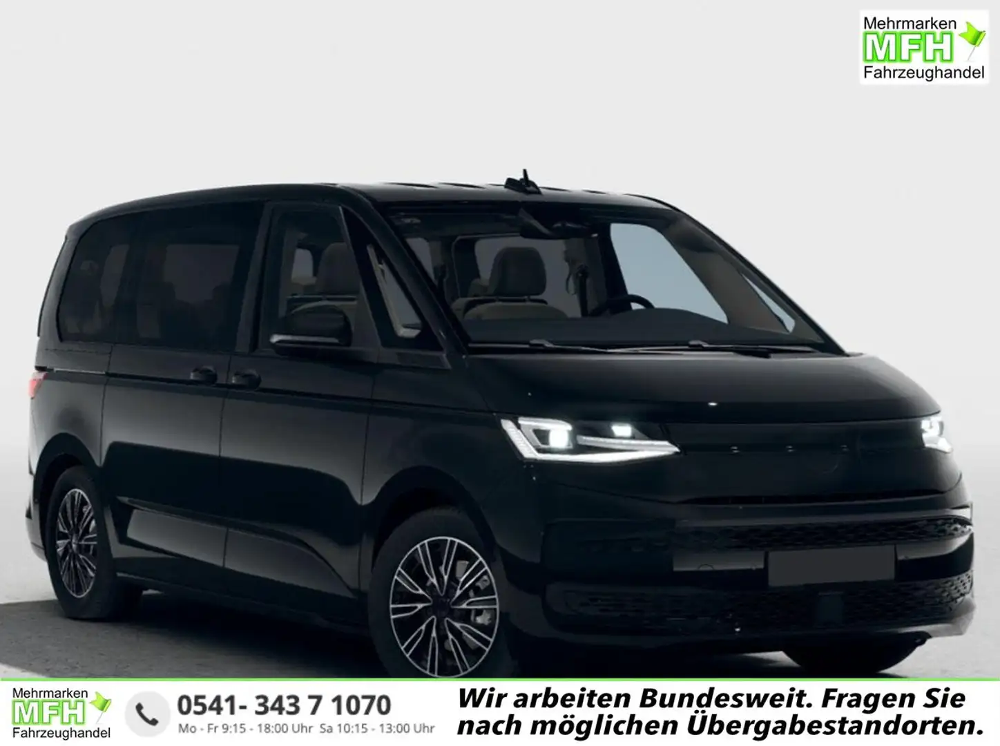 Volkswagen T7 Multivan Business 2.0 TDI, DSG AHK*7 Sitz*NAVI*Android A... Schwarz - 1
