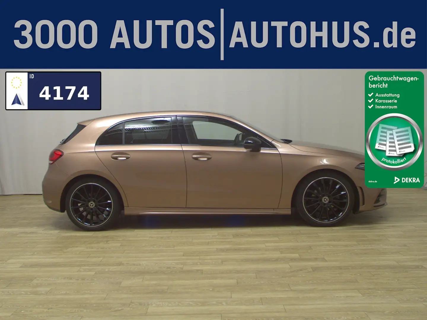 Mercedes-Benz A 180 AMG-Line Leder Navi LED Night MBUX high Gold - 1