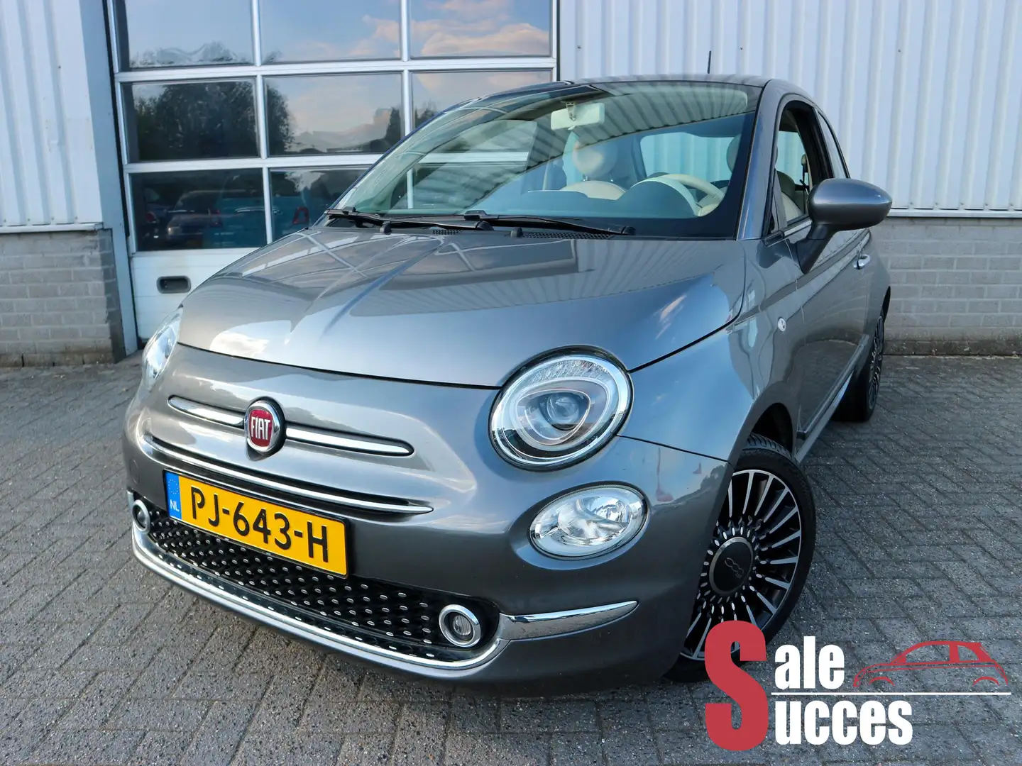Fiat 500 1.2 Lounge Gris - 1