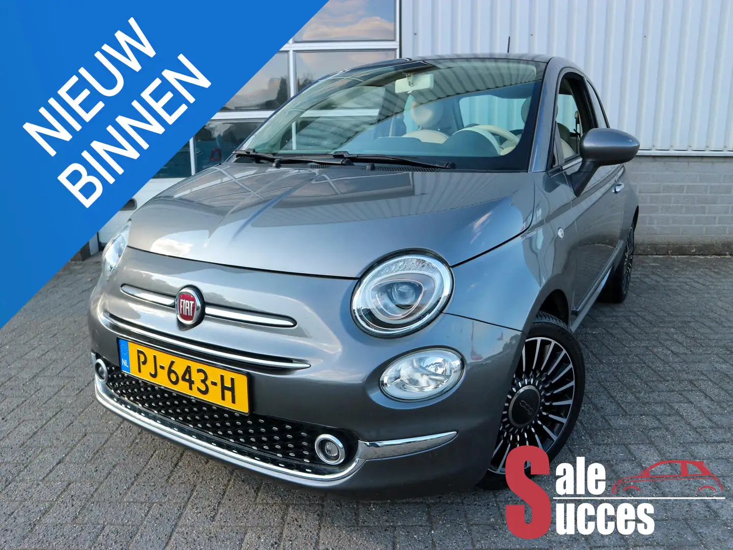 Fiat 500 1.2 Lounge Grijs - 1
