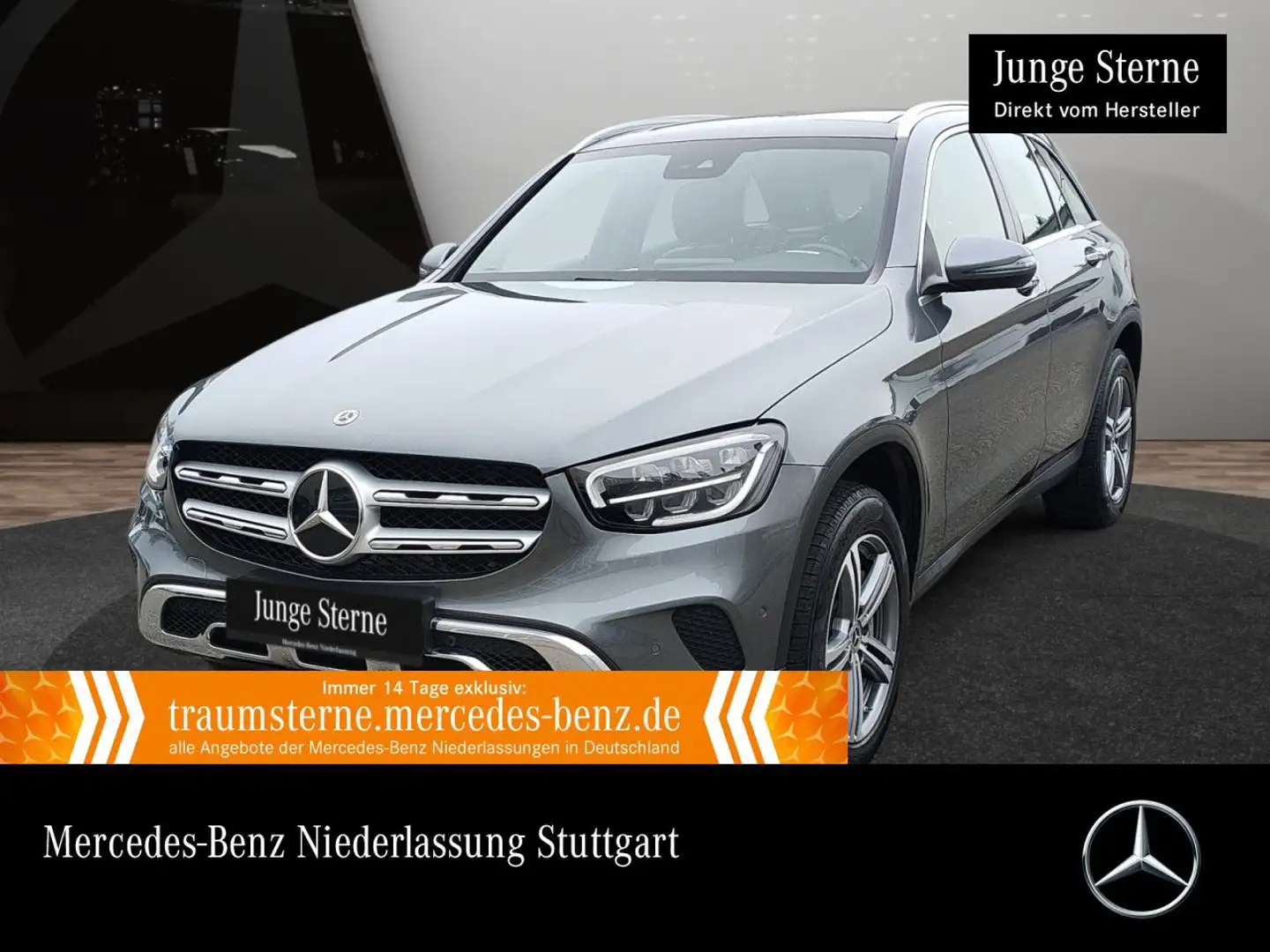Mercedes-Benz GLC 300 d 4M PANO+AHK+LED+KAMERA+KEYLESS+9G Grau - 1