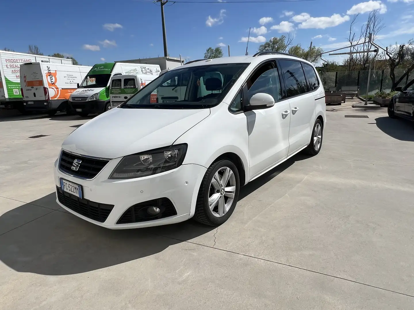 SEAT Alhambra 2.0 tdi cr Style 150cv dsg Bílá - 1