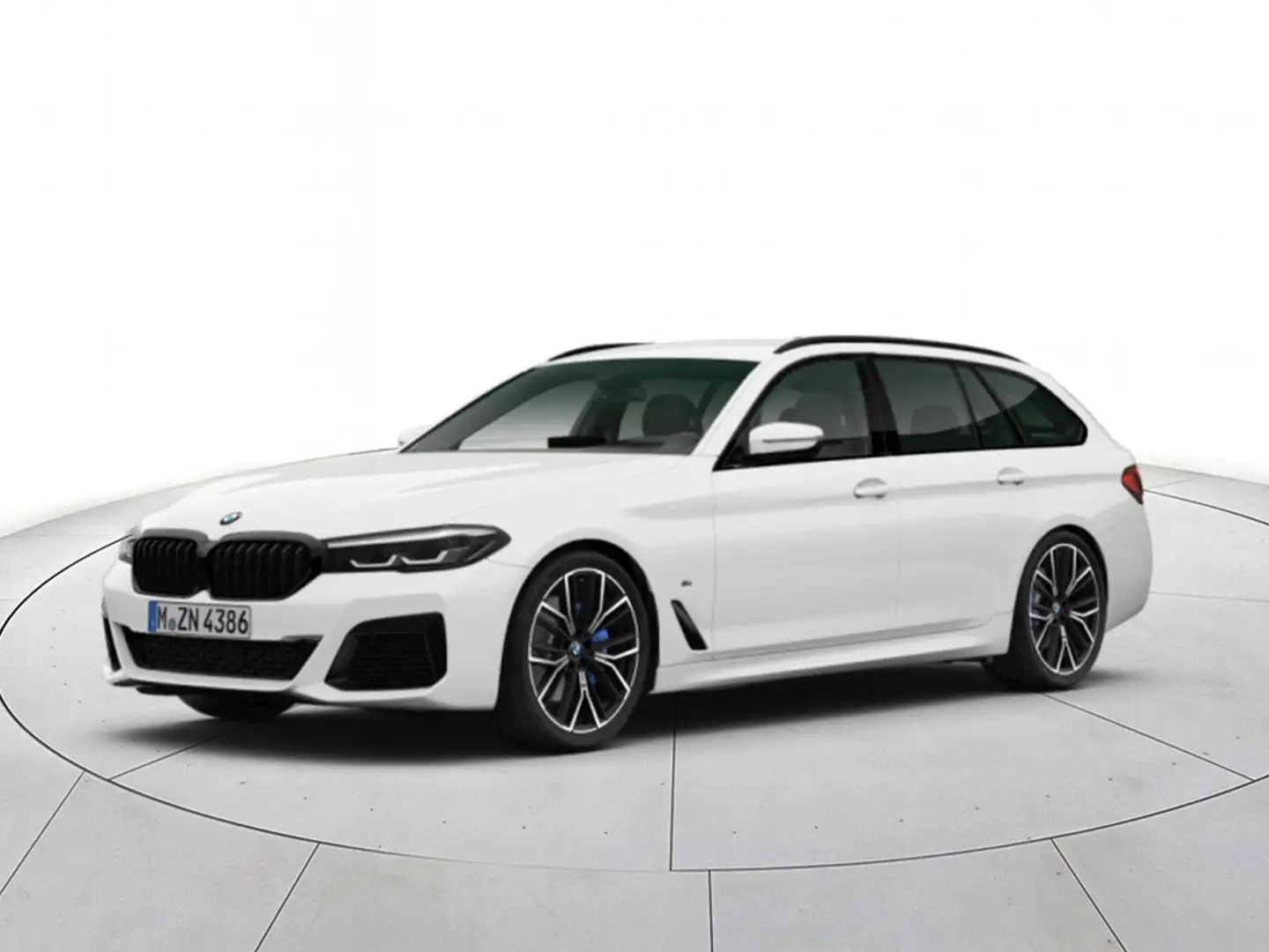 BMW 520 520d Touring mhev 48V Msport auto Blanc - 1