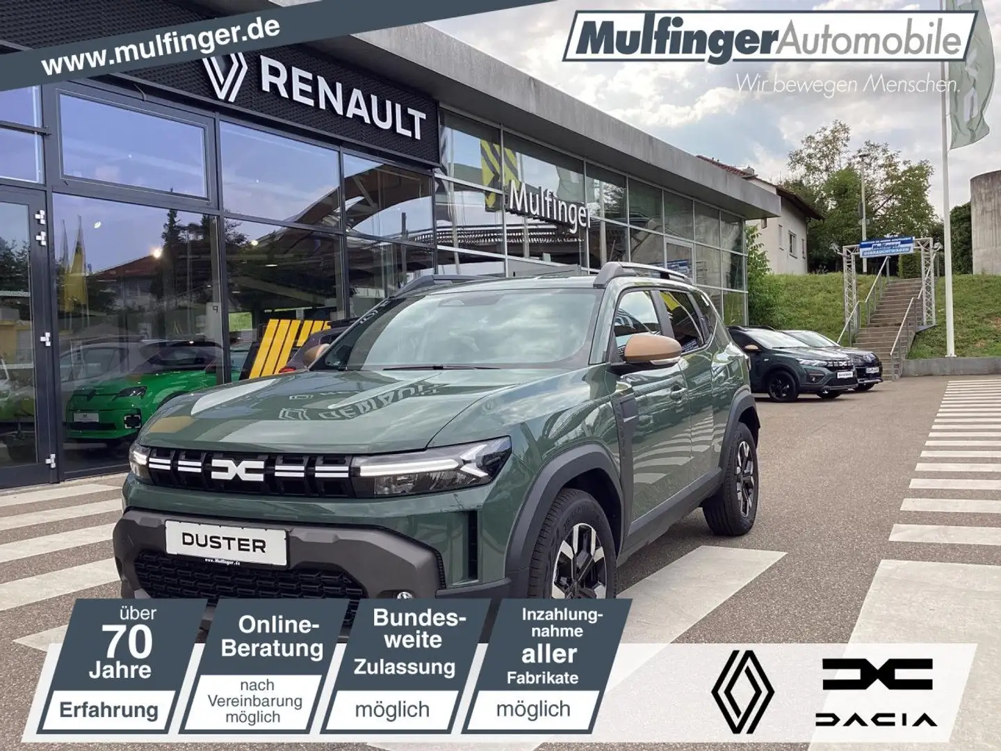 Dacia Duster Extreme TCe 130 Kamera Klimaaut. EPH SHZ Bluetooth Vert - 1