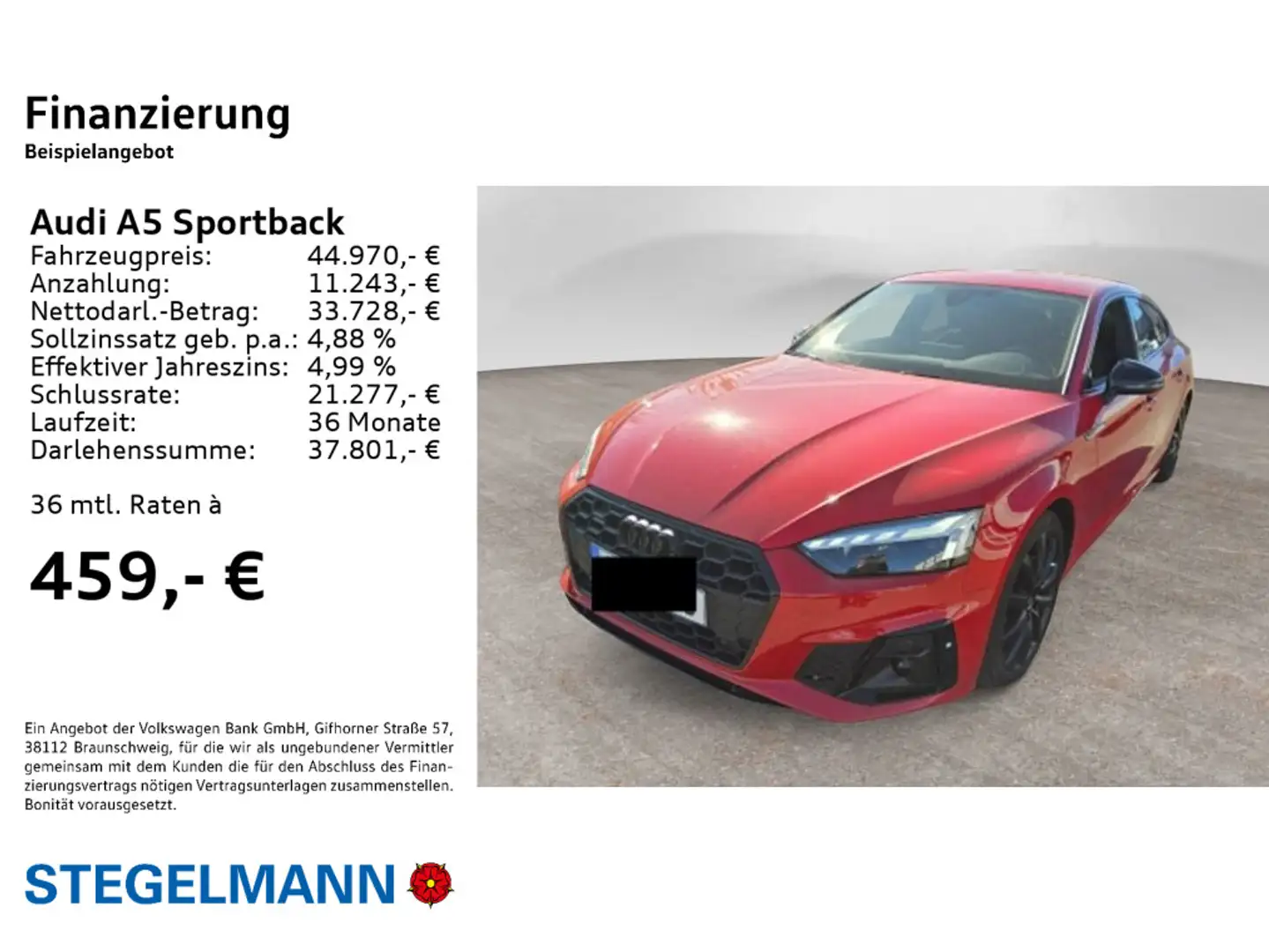 Audi A5 40 TDI qu. S-tronic S-Line Competit Rot - 2