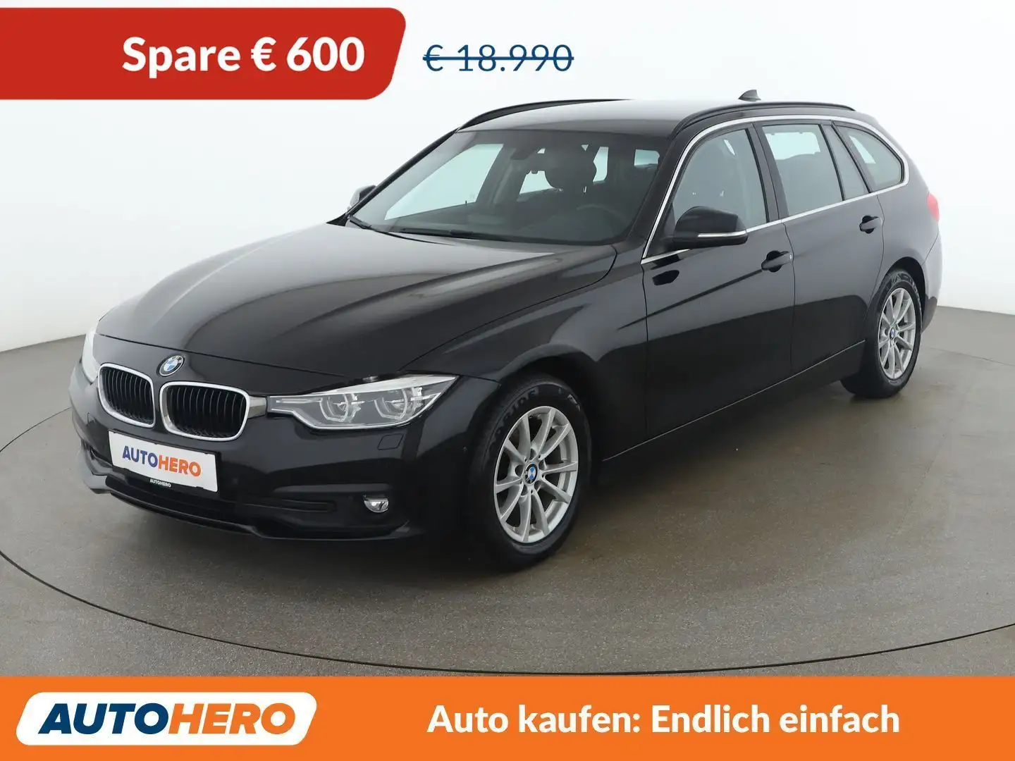 BMW 318 318d Advantage Schwarz - 1