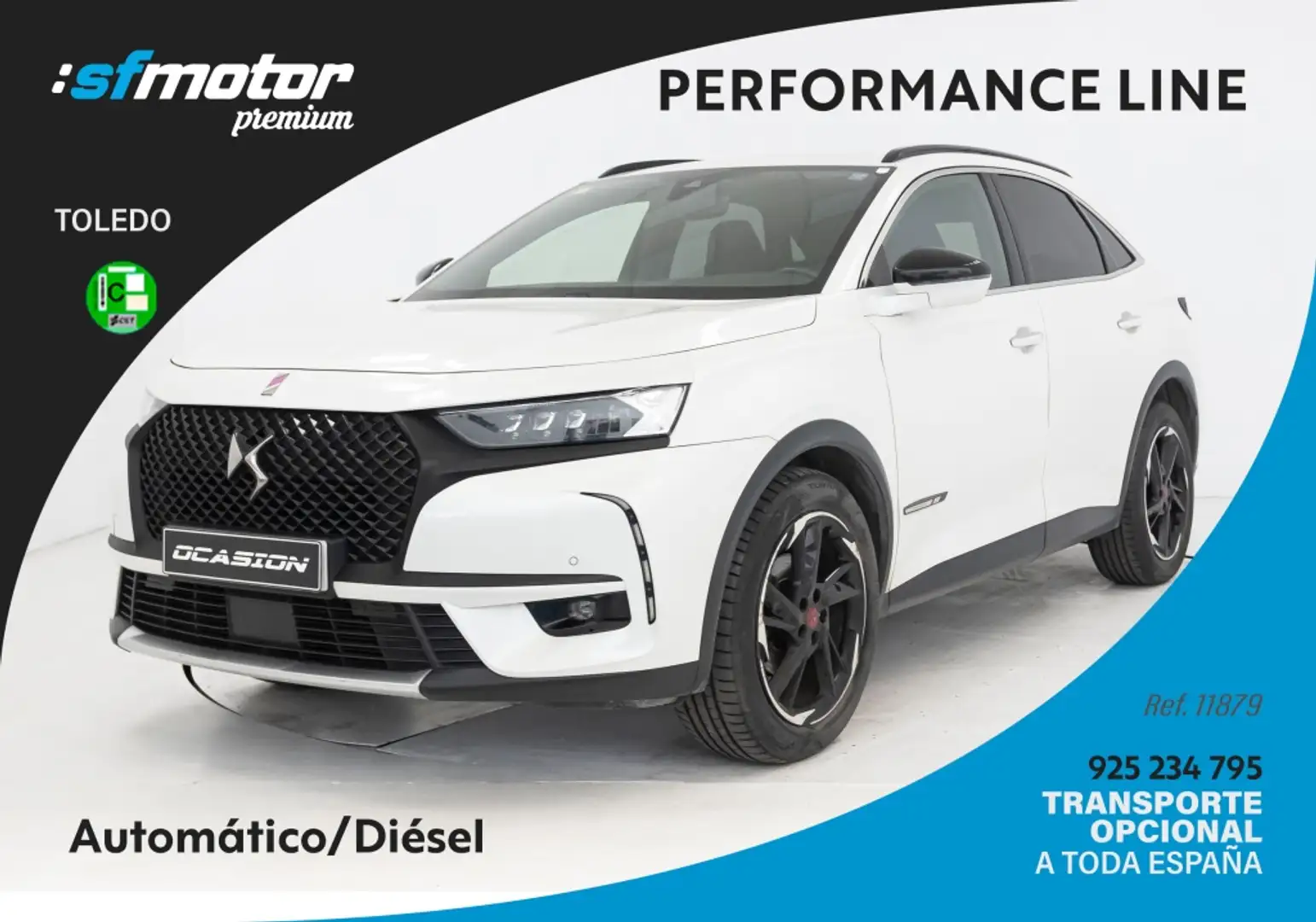 DS Automobiles DS 7 Crossback 1.5BlueHDi Performance Line + Aut. Blanco - 1