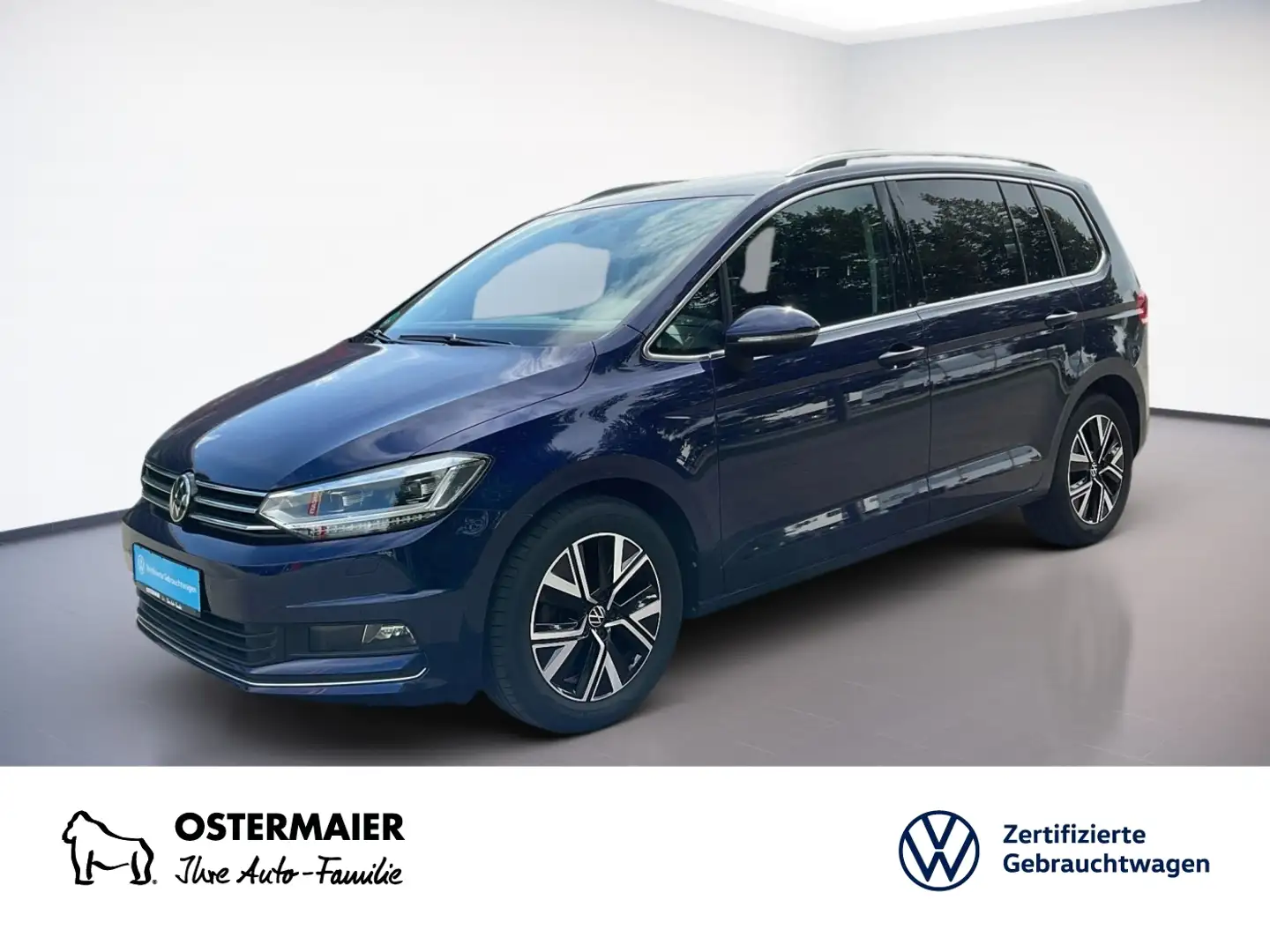 Volkswagen Touran HIGHLINE 2.0TDI 150PS DSG ACC.5J-G.AHK.STHZG.NAVI+ Blau - 1