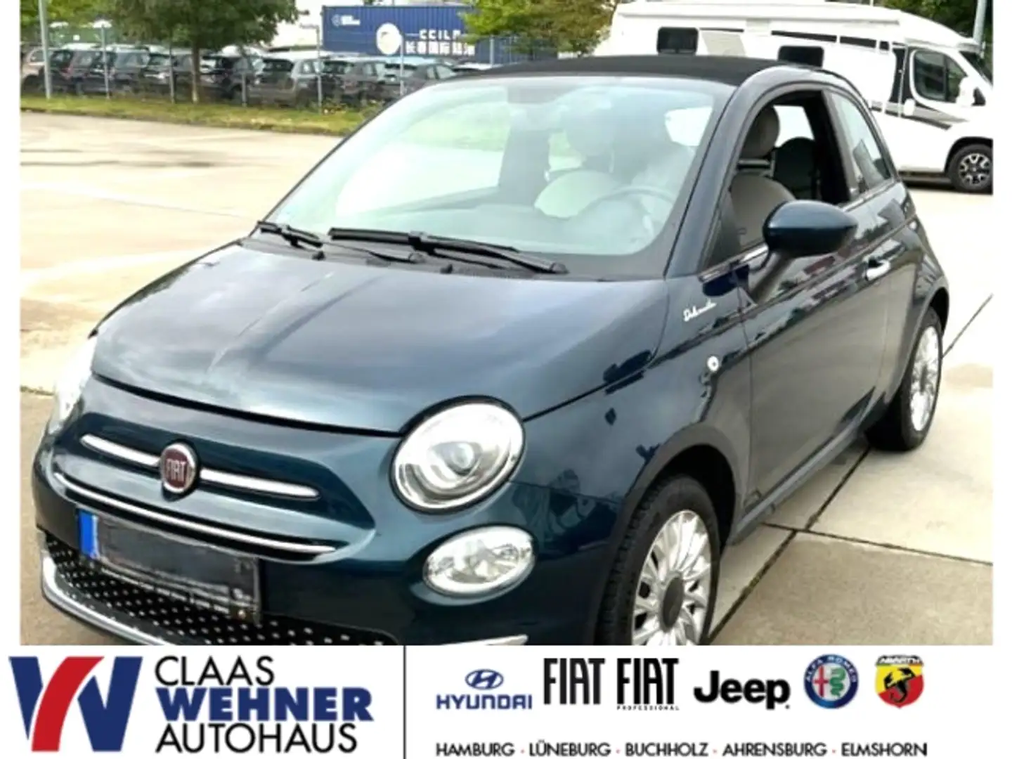 Fiat 500C DolceVita 1.0 Mild Hybrid EU6d MY21 UConnect DAB Blau - 1