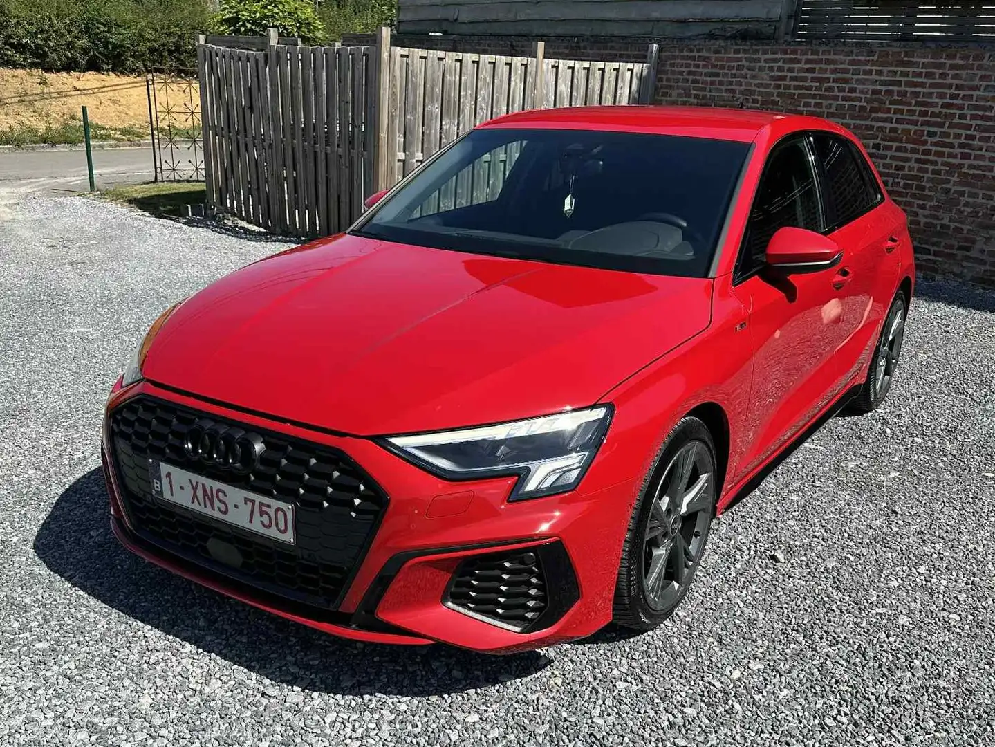 Audi A3 A3 Sportback TDi ( 2.0) Business S line S tronic Rouge - 1