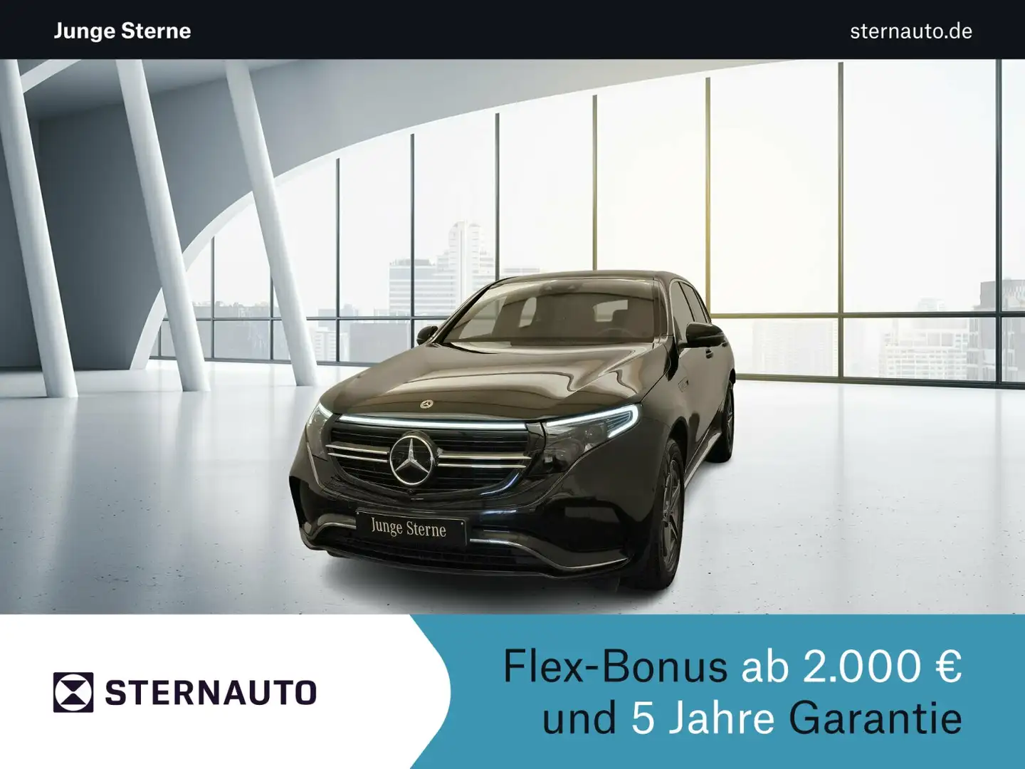 Mercedes-Benz EQC 400 EQC 400 4M AMG Distro AHK Schiebedach 360Cam Navi Noir - 1